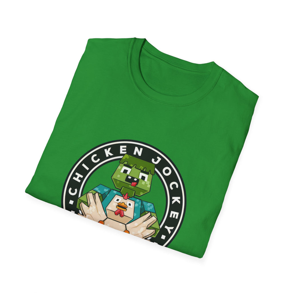 Funny Gaming Pixelated Chicken Jokey T-Shirt