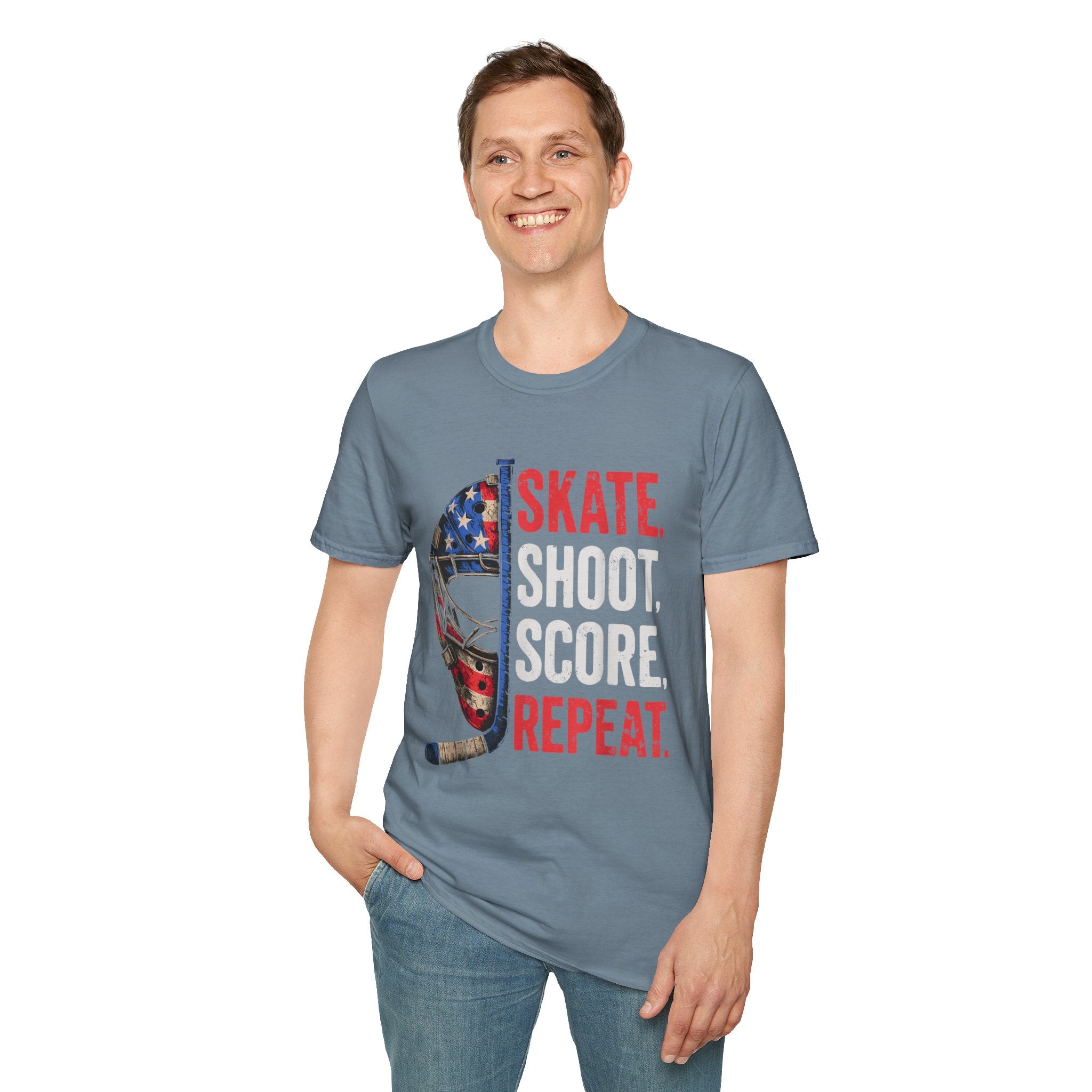 USA Hockey Skate Shoot Score Hockey T-Shirt