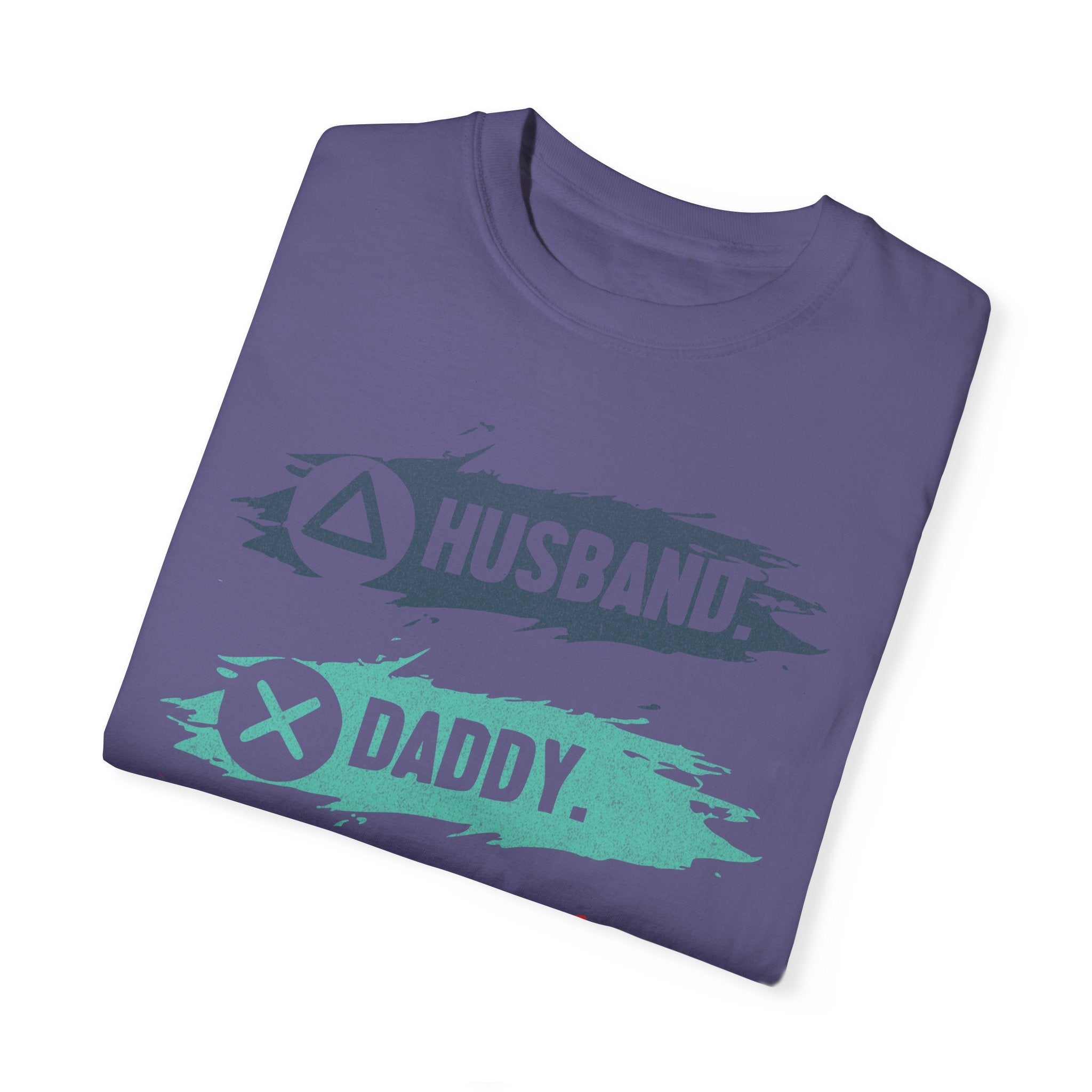 Husband Daddy Gamer Hero Funny Dad Gamer T-shirt