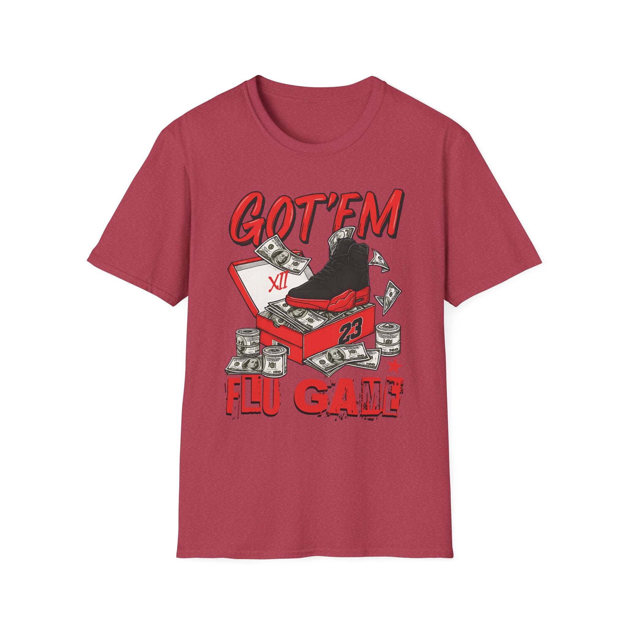 Streetwear Match Jordan 12 Retro Flu Game - XII Graffiti Sneakerhead T-Shirt