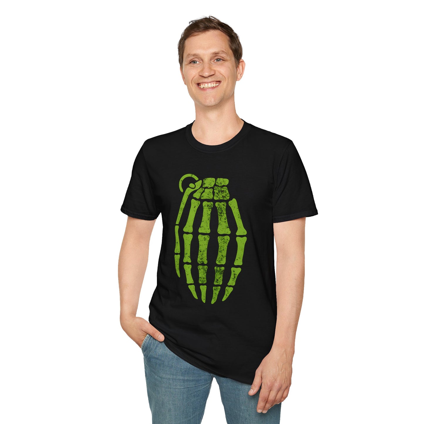 Pop Culture Radioactive Grenade Pinkman Skeleton T-Shirt
