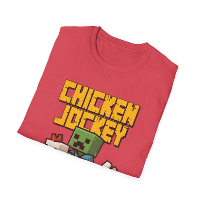 Retro Gamer Miner Chicken Jokey Funny Gaming T-Shirt