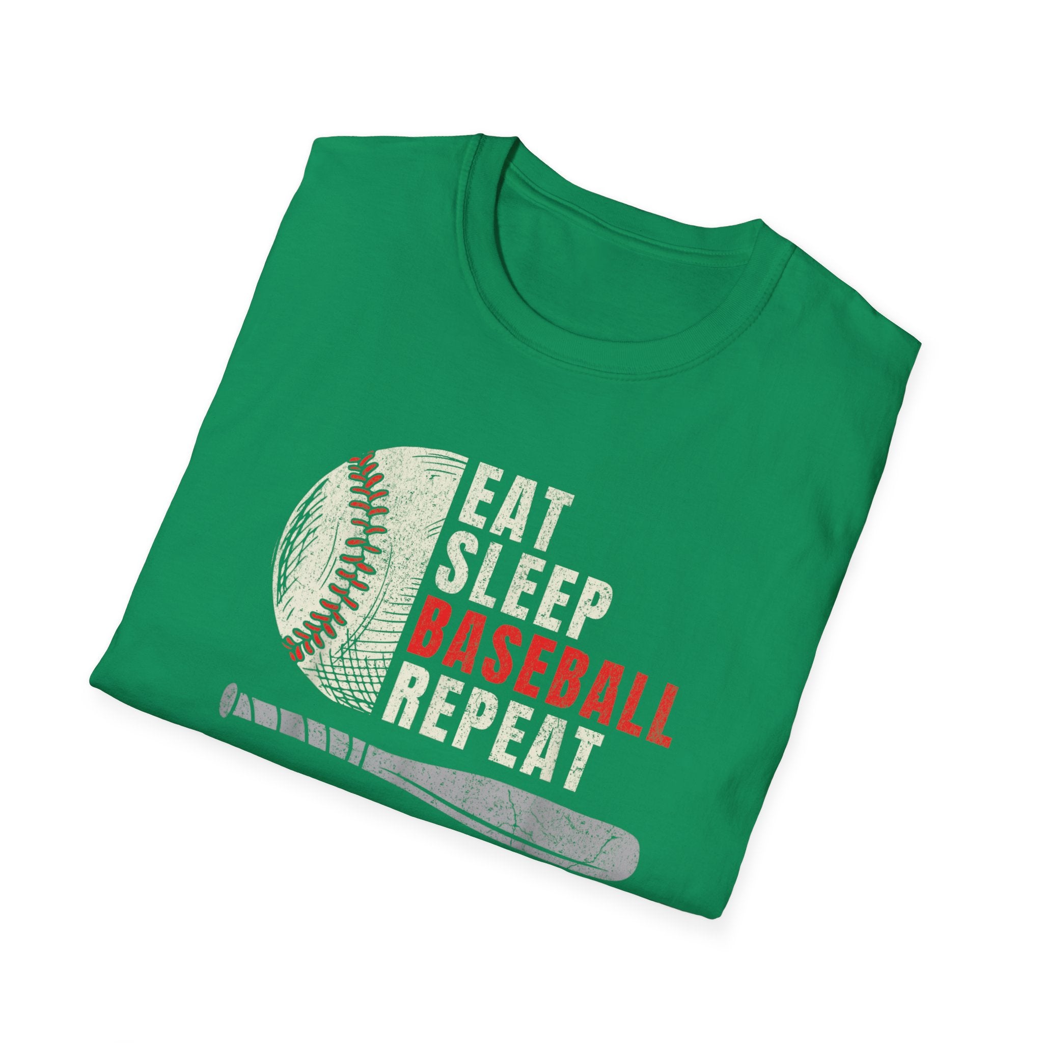 Eat Sleep Baseball Repeat – Funny Baseball T-Shirt