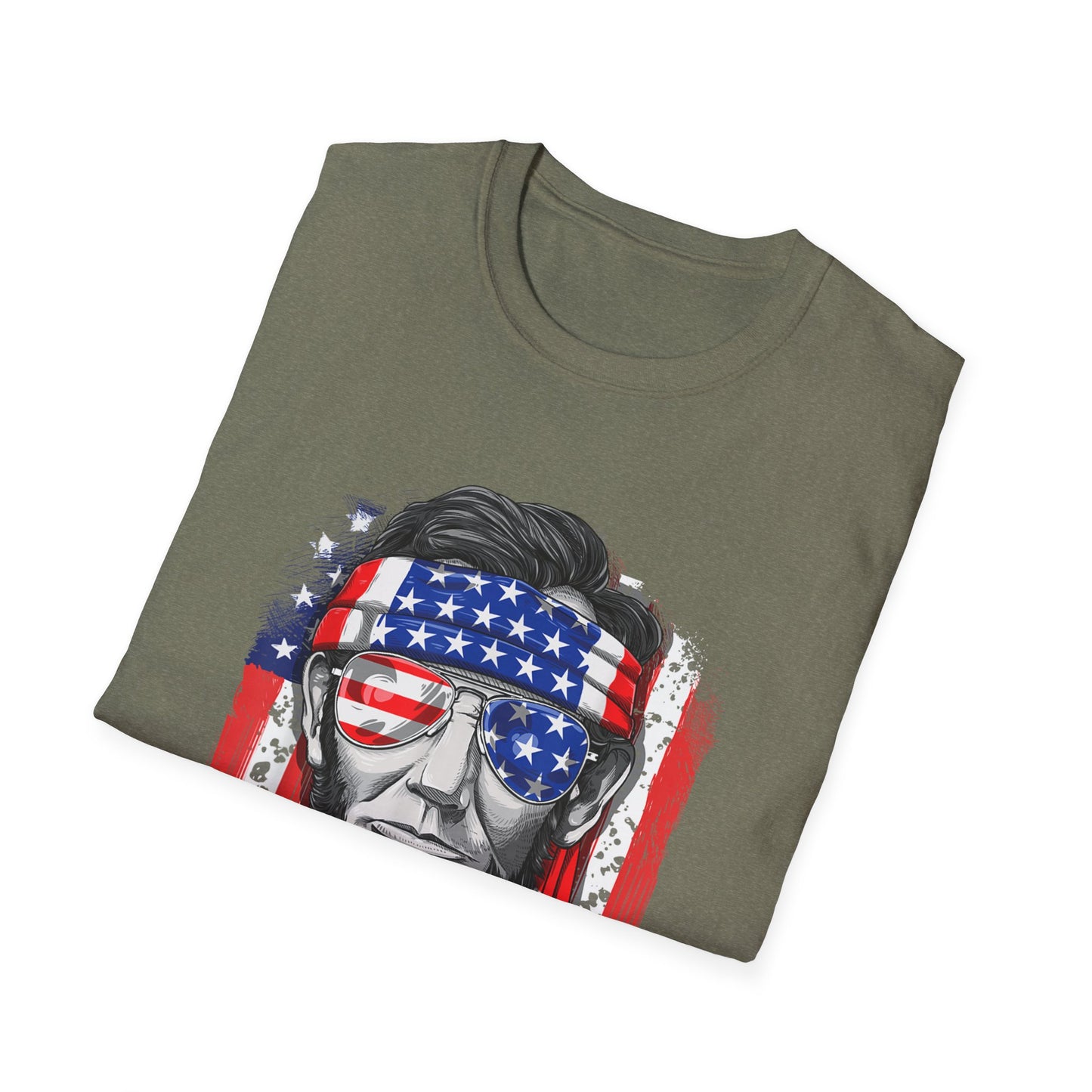 US Abe President Lincoln Merica 4th of July T-Shirt