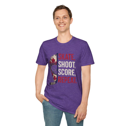 Hockey Skate Shoot Score Hockey Canada T-Shirt