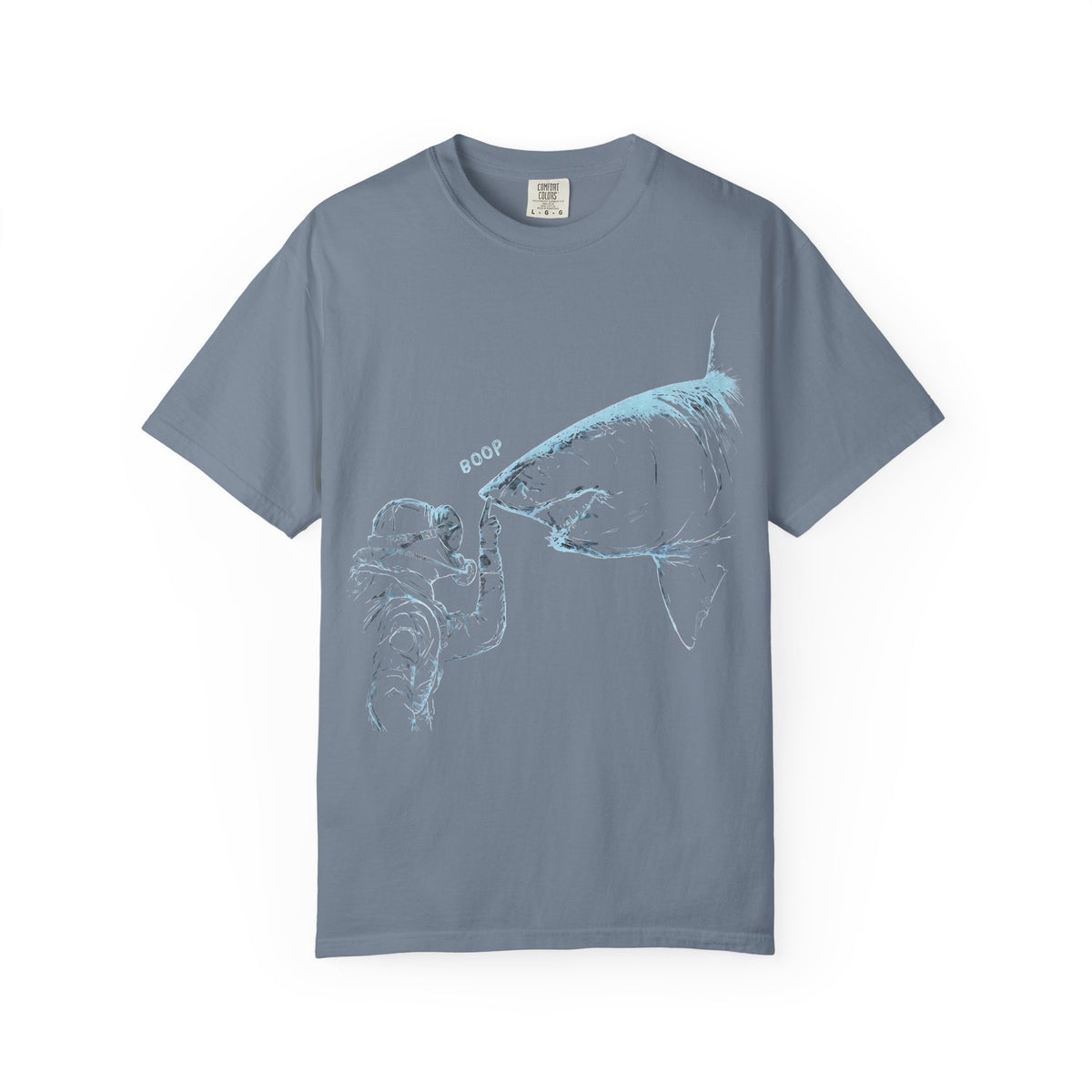 Shark nose boop tee, SCUBA diver Shark shirt, ocean diving gift, marine biology Gift, great white Shark tee | Comfort Colors® T-Shirt
