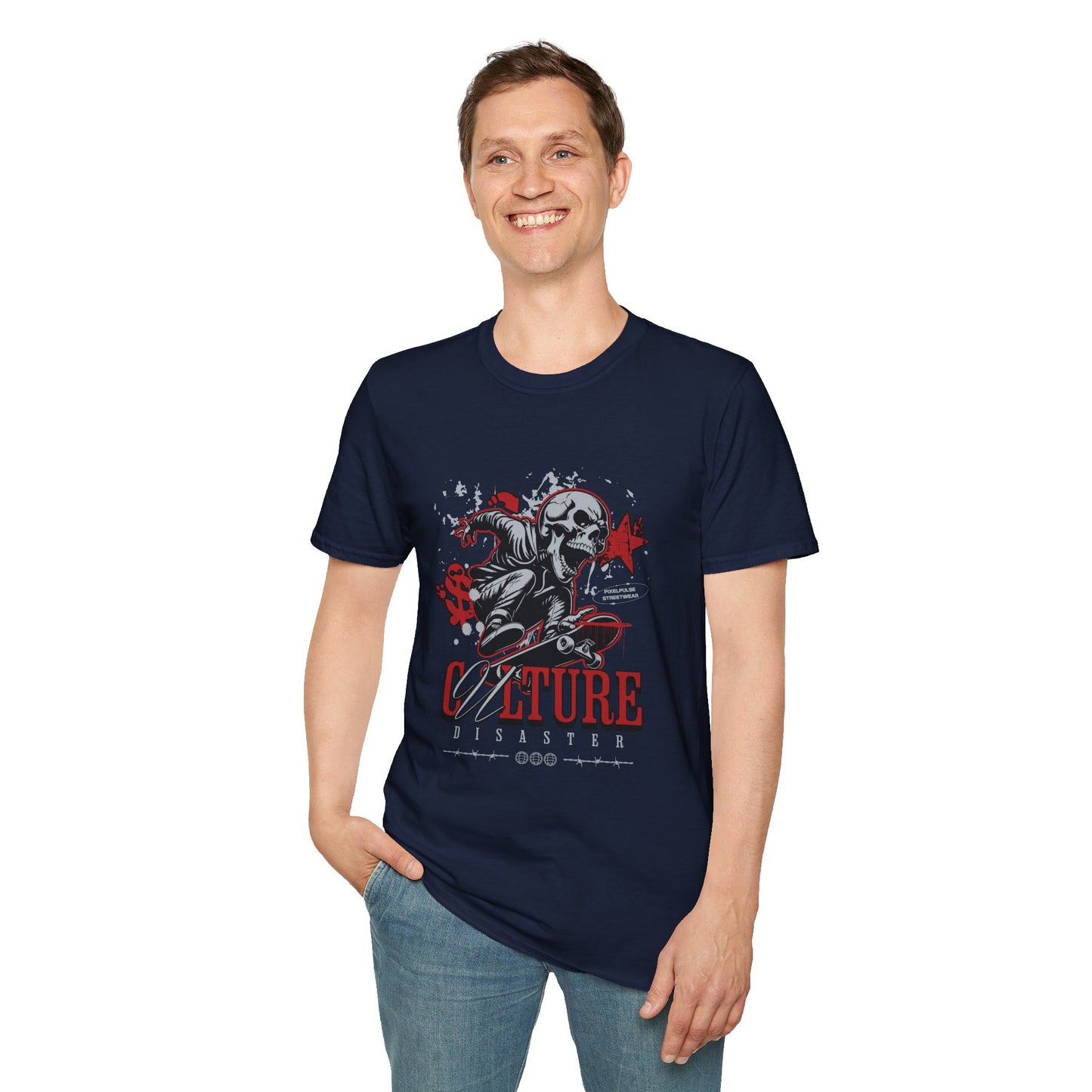 Culture is a Disaster Streetwear Funny Skull T-Shirt