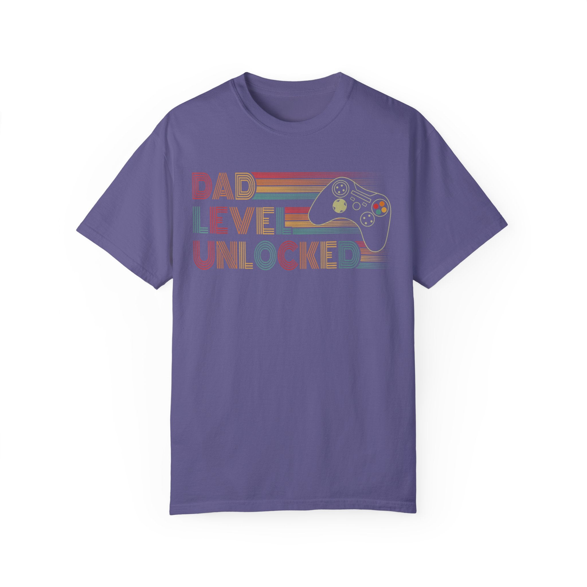 Dad Level Unlocked Retro Gaming Dad T-shirt