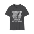 Joke Sarcastic Tee Hilarious Adult Graphic T-shirts