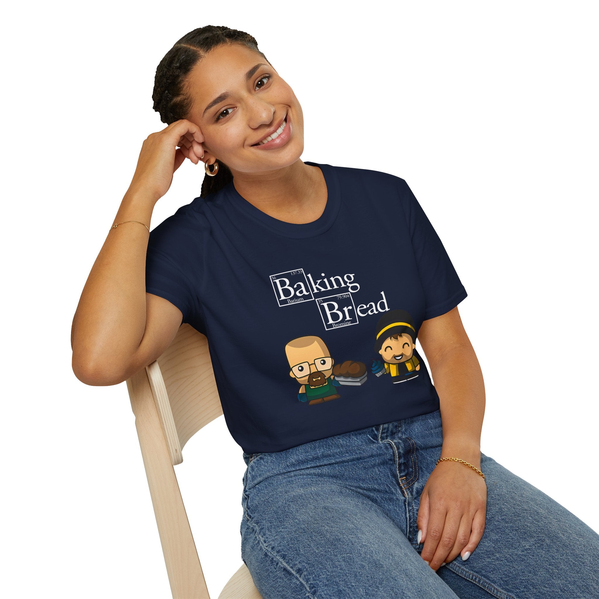 Funny Pop Culture Hilarious Chemistry Student Baking Bread T-Shirt