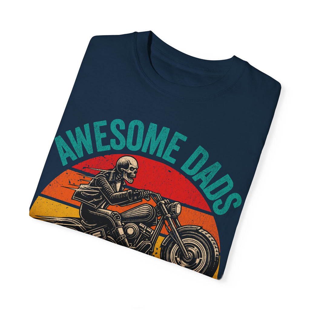 Awesome Dads Have Tattoos and Bikes – Father’s Day Biker T-shirt