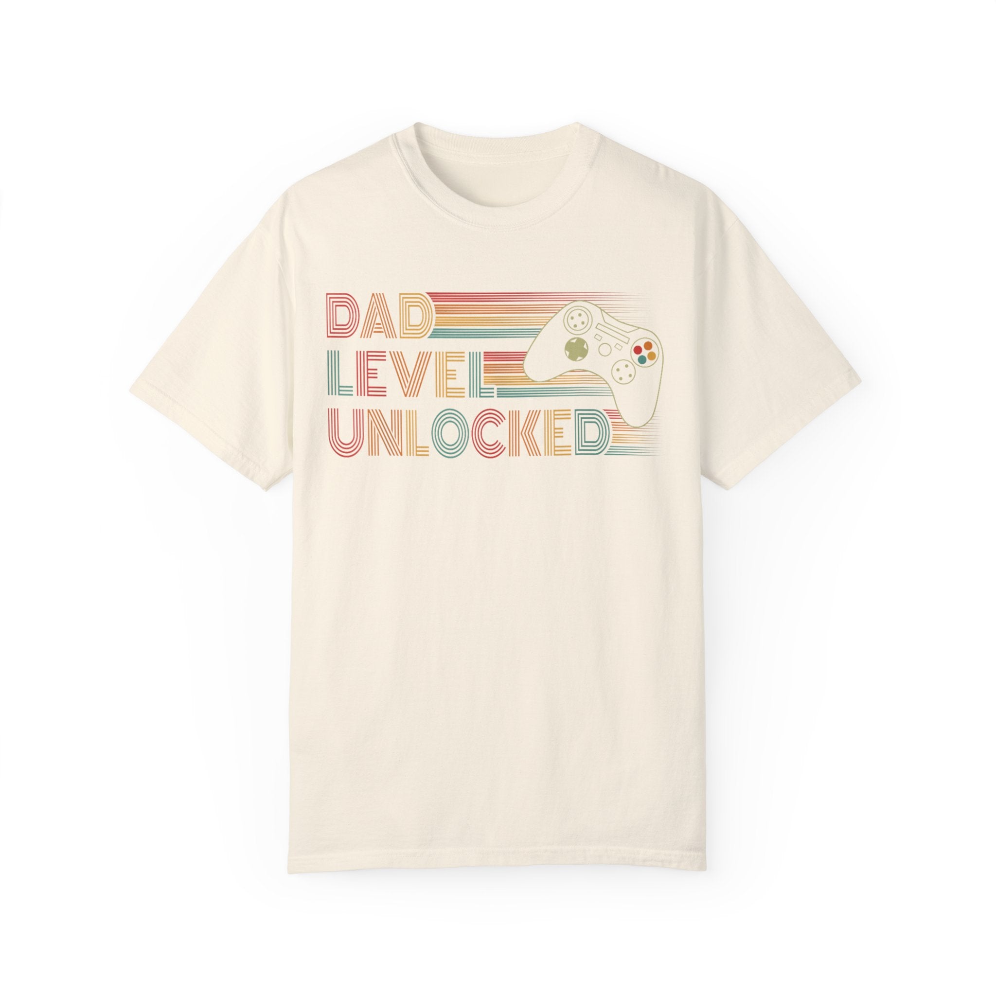 Dad Level Unlocked Retro Gaming Dad T-shirt