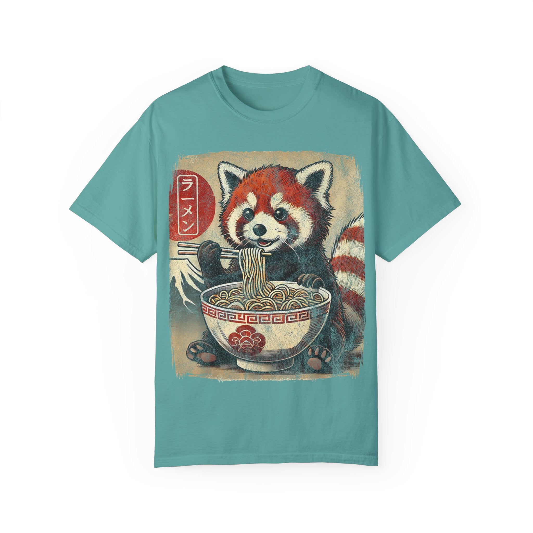 Ramen Time – Japanese Anime Red Panda T-shirt