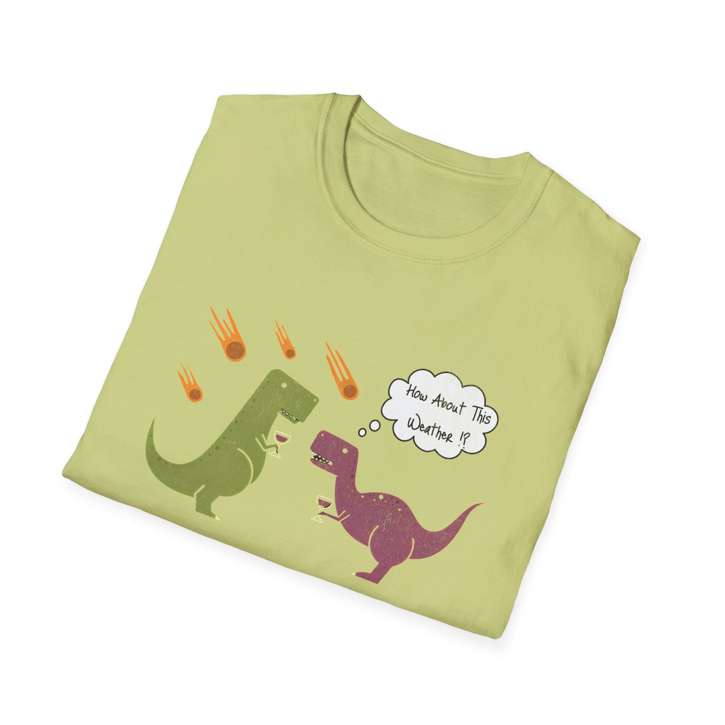 Funny T-Rex How About This Weather? Dino Puns T-Shirt