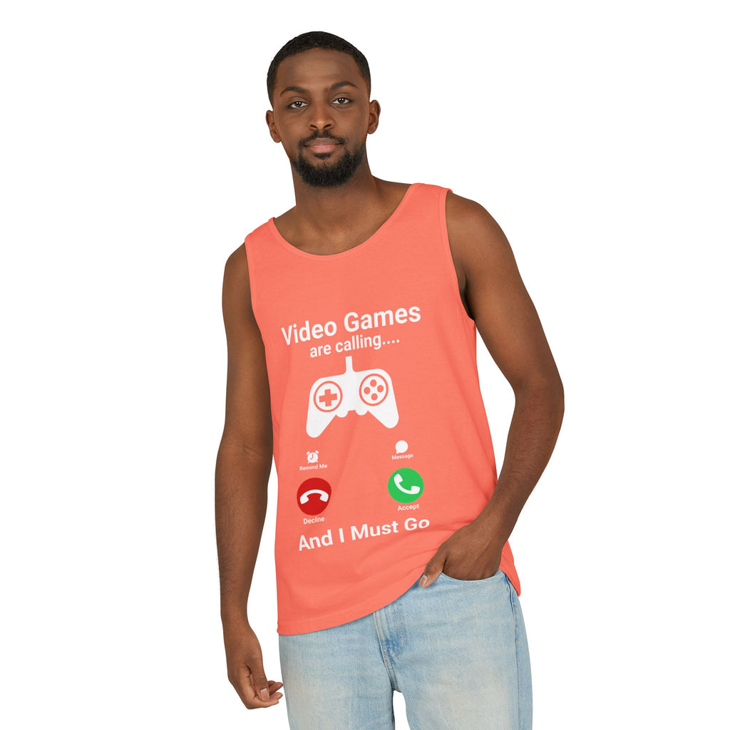 Video Games Are Calling and I Must Go – Funny Gamer Tank Top
