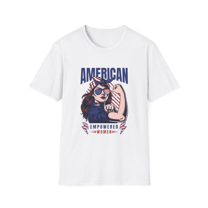 American Empowered Woman 4th of July Gifts Women's T-shirt