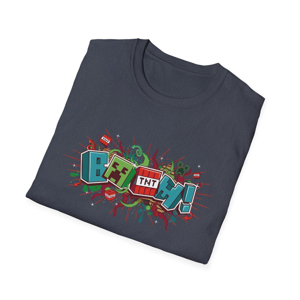 Funny Mining Gamer Pixel Boom Gaming Miner T-Shirt