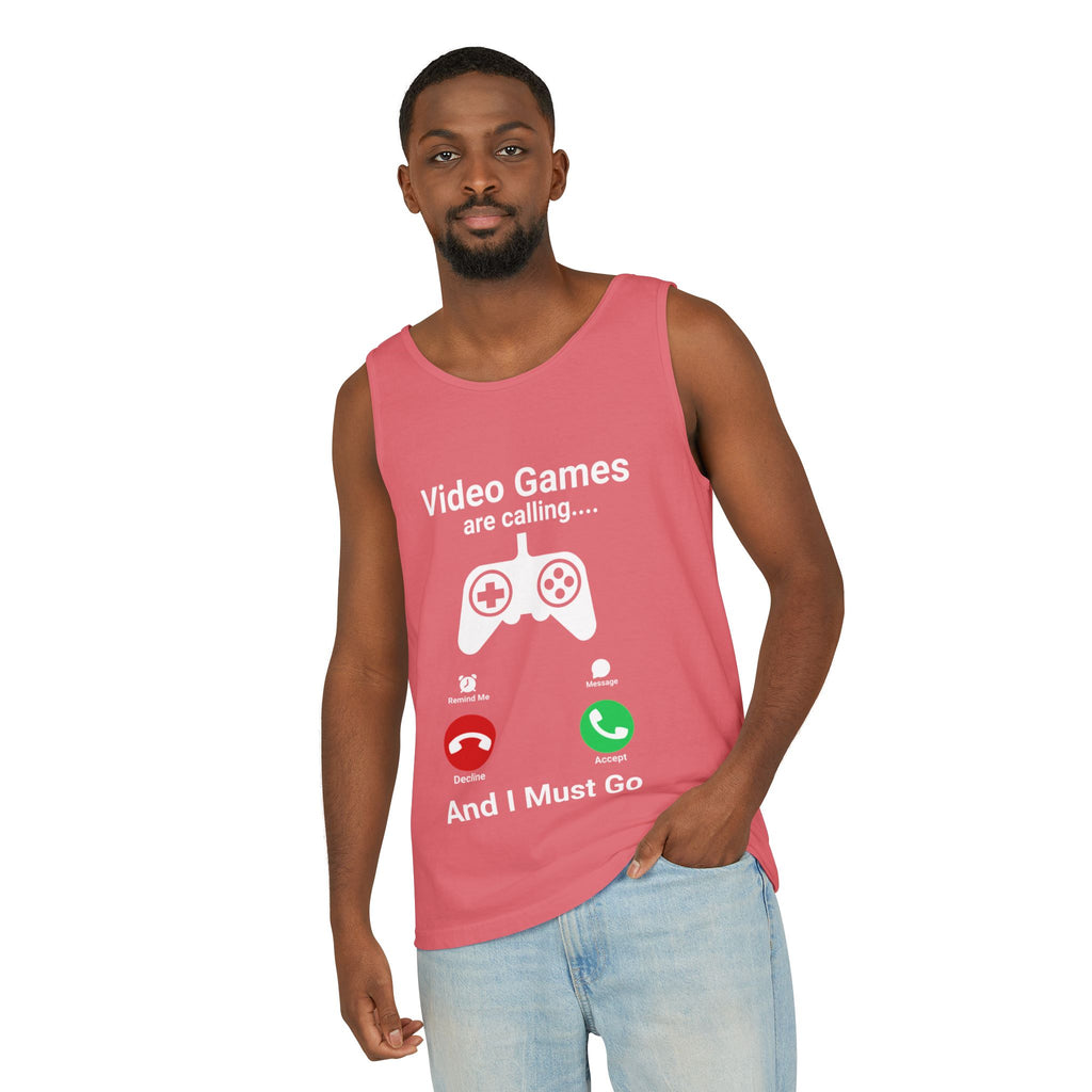 Video Games Are Calling and I Must Go – Funny Gamer Tank Top