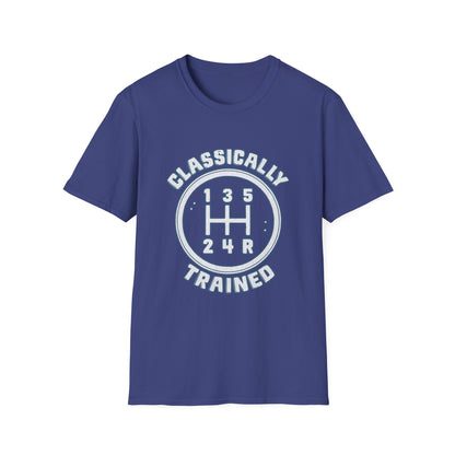 Classically Trained Stick Shift Hot Rod Gearhead Vintage Car T-Shirt