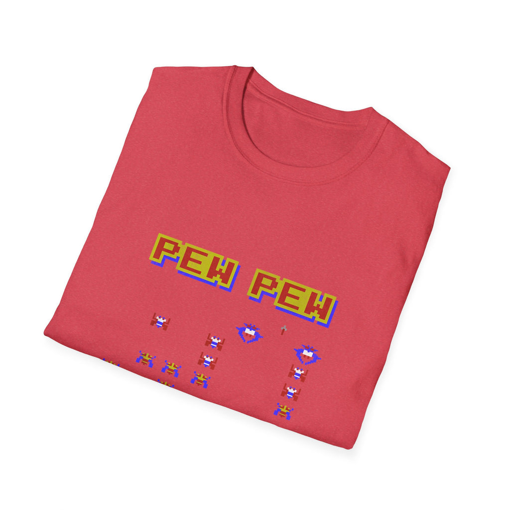PEW PEW Retro Video Game Vintage Gaming Gamer T-Shirt