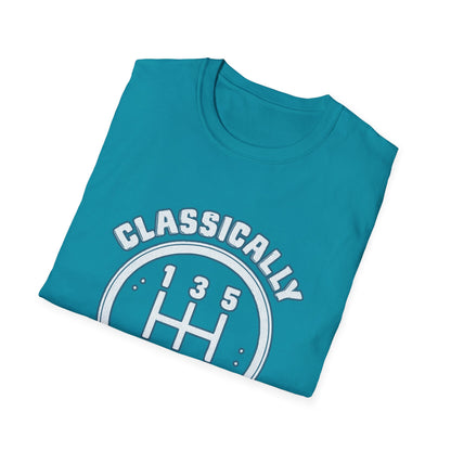 Classically Trained Stick Shift Hot Rod Gearhead Vintage Car T-Shirt