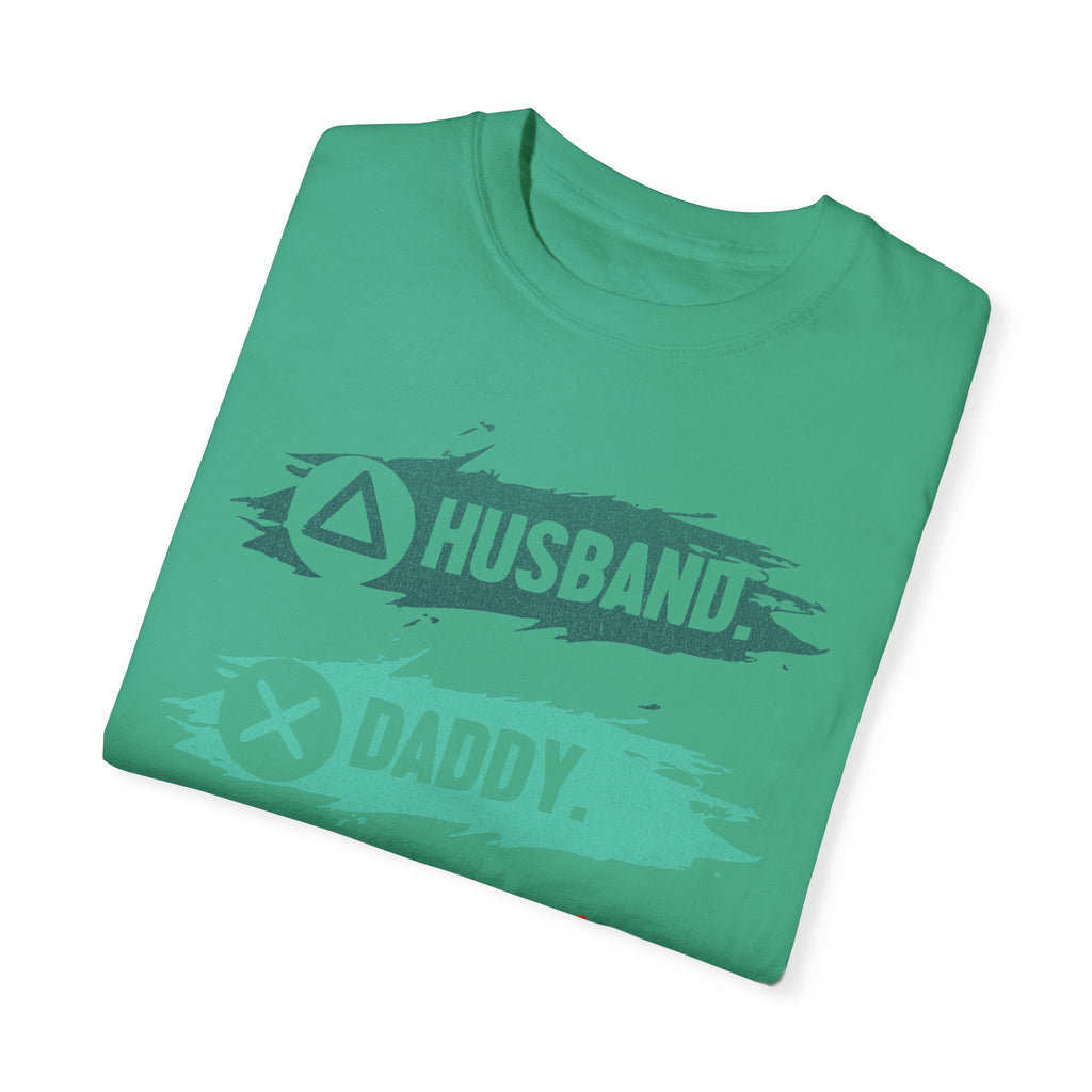 Husband Daddy Gamer Hero Funny Dad Gamer T-shirt