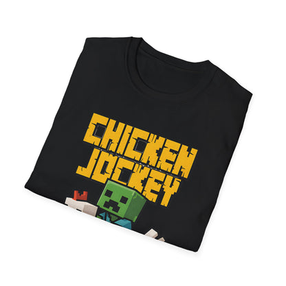Retro Gamer Miner Chicken Jokey Funny Gaming T-Shirt