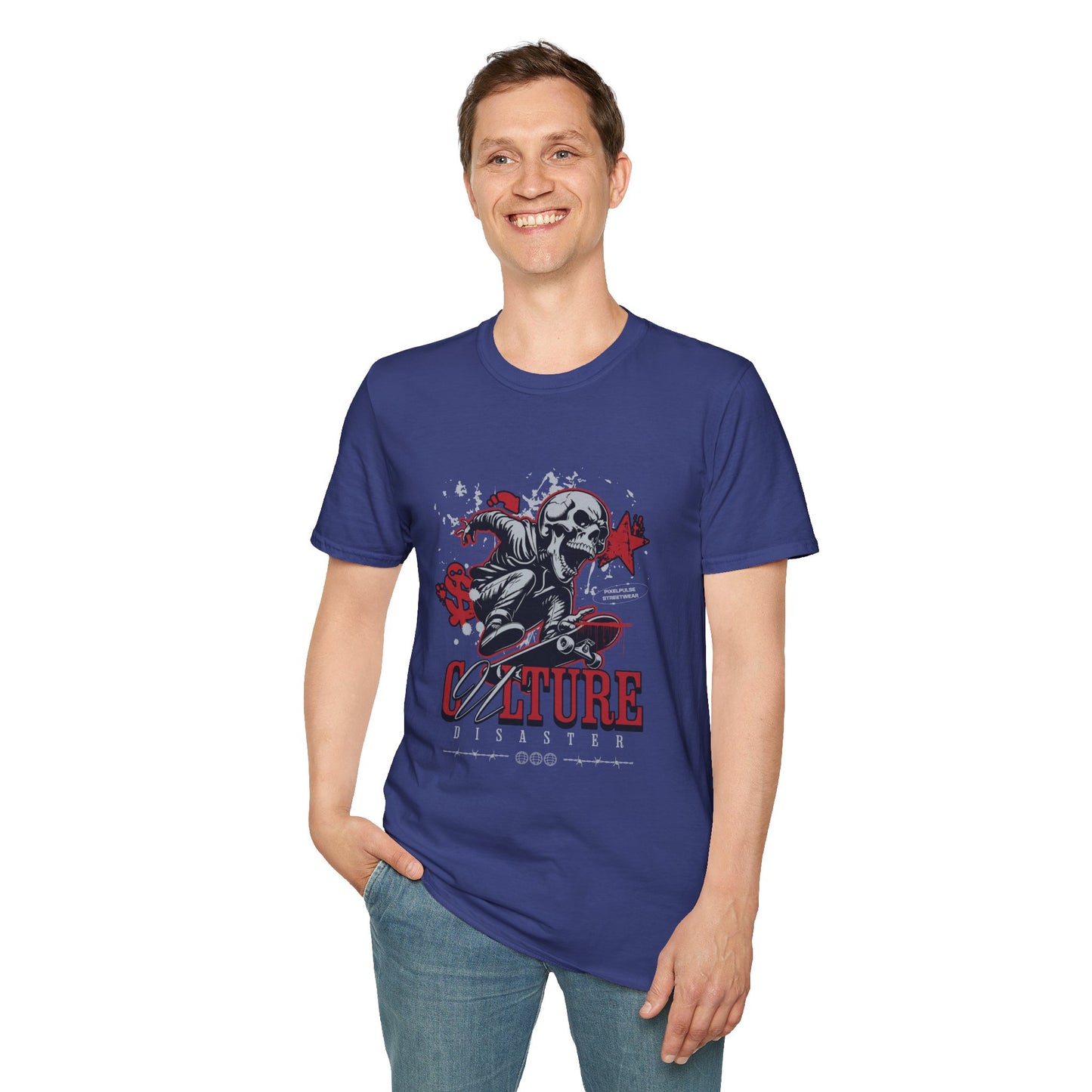 Culture is a Disaster Streetwear Funny Skull T-Shirt