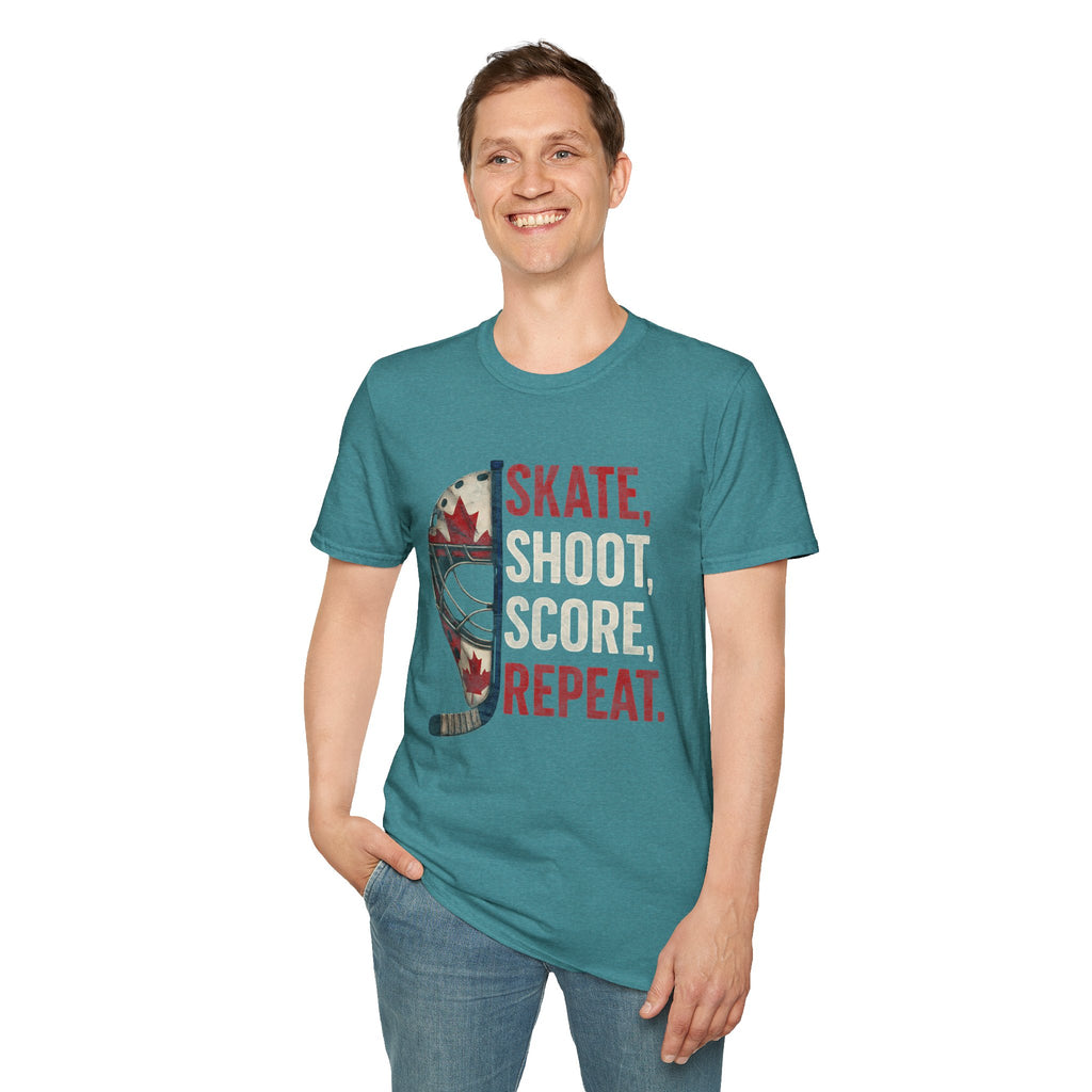 Hockey Skate Shoot Score Hockey Canada T-Shirt