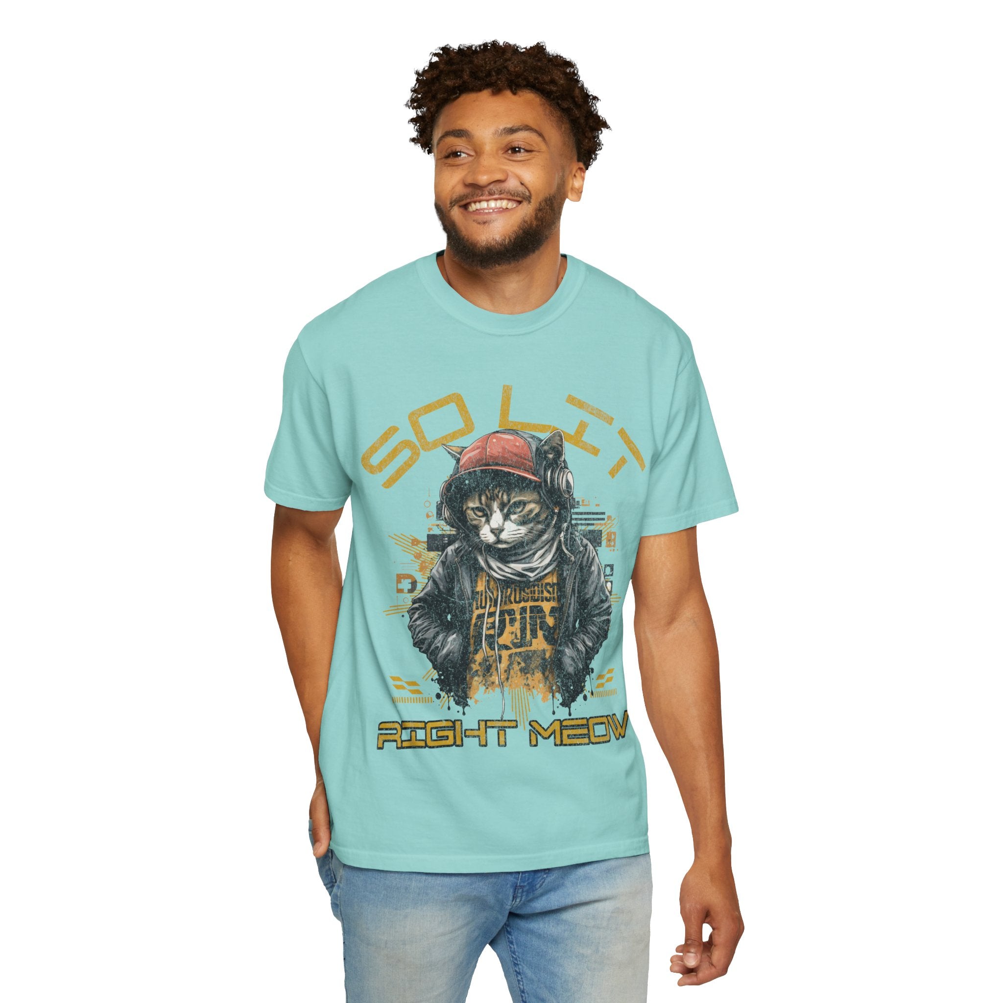 So Lit Right Meow Funny Cat Streetwear T-Shirt