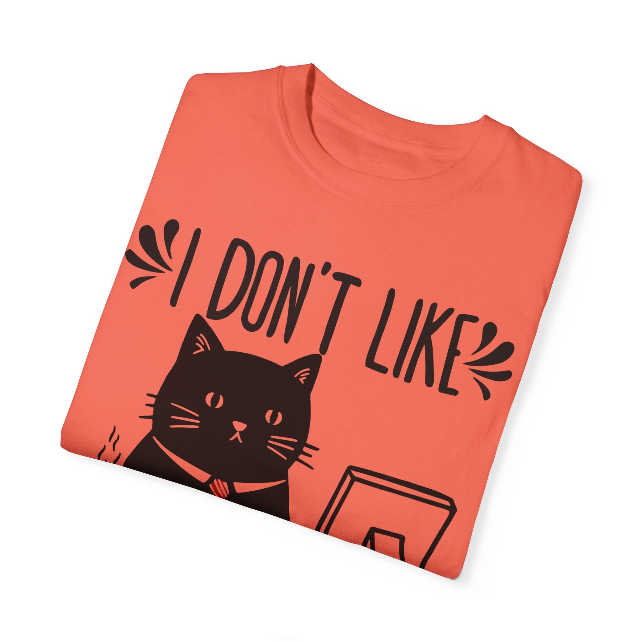 I Don’t Like Morning People... Or Mornings... Or People Funny Cat T-shirt