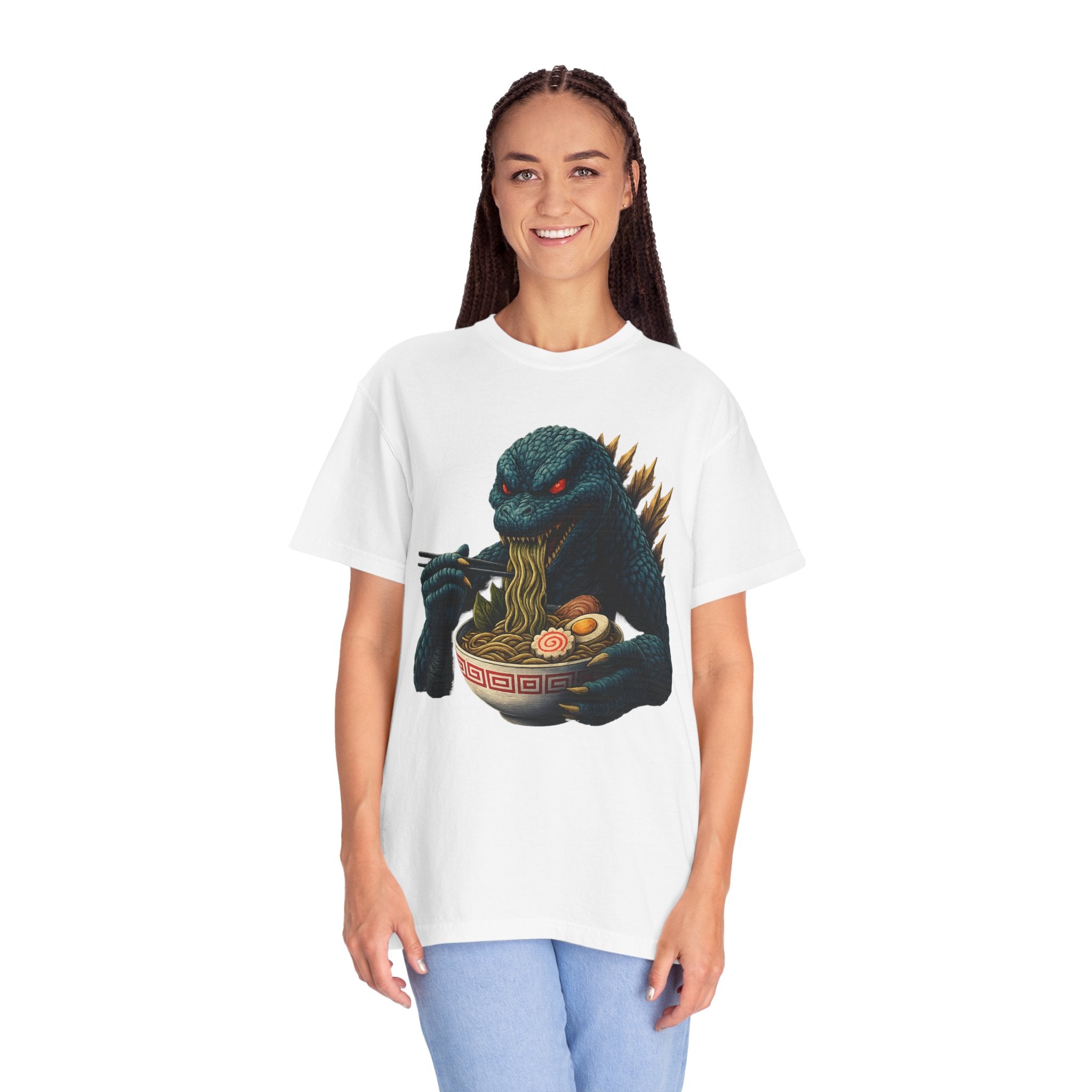 Kaiju Godzilla Eating Ramen T-shirt