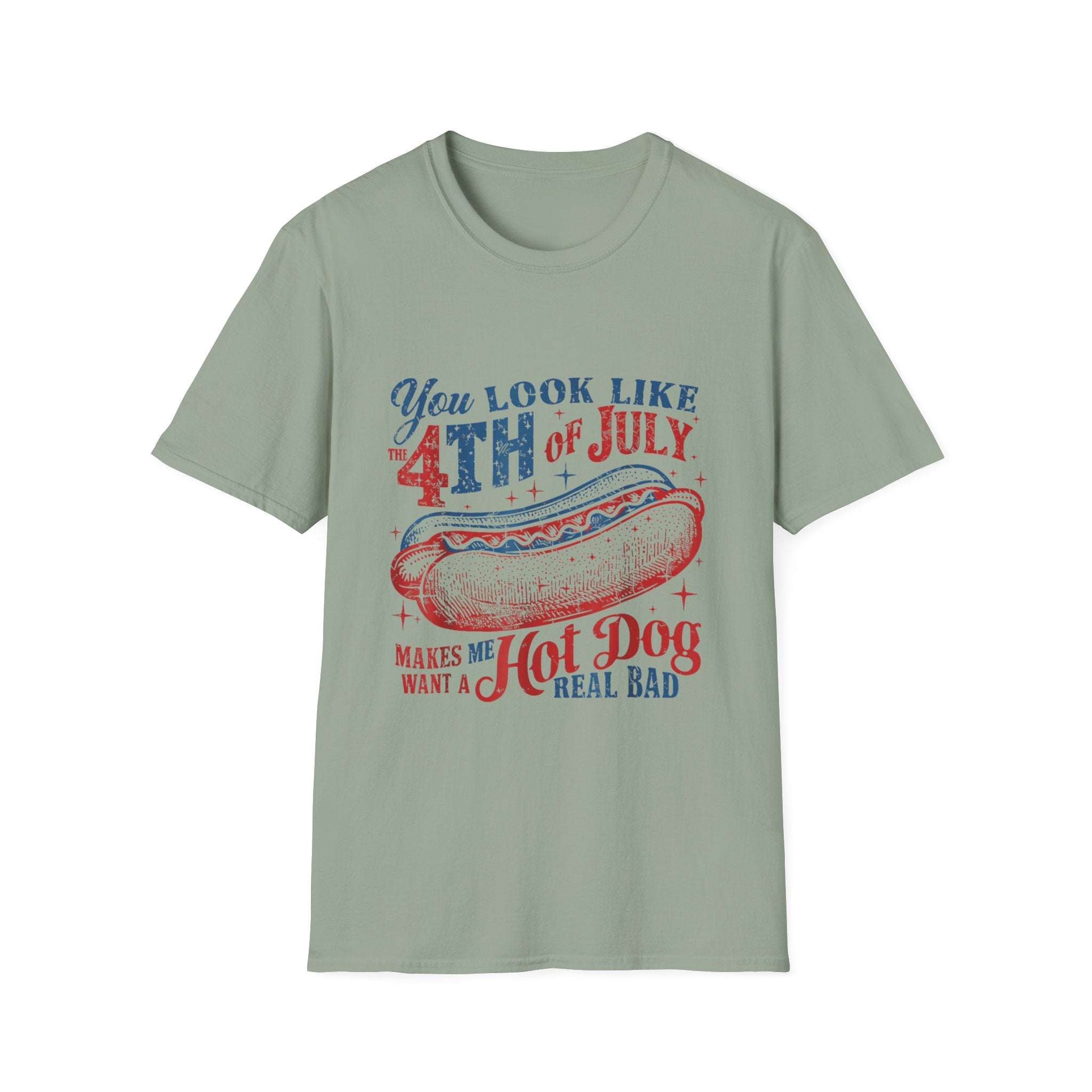 Hot Dog BBQ You Look like the 4th of July T-shirt