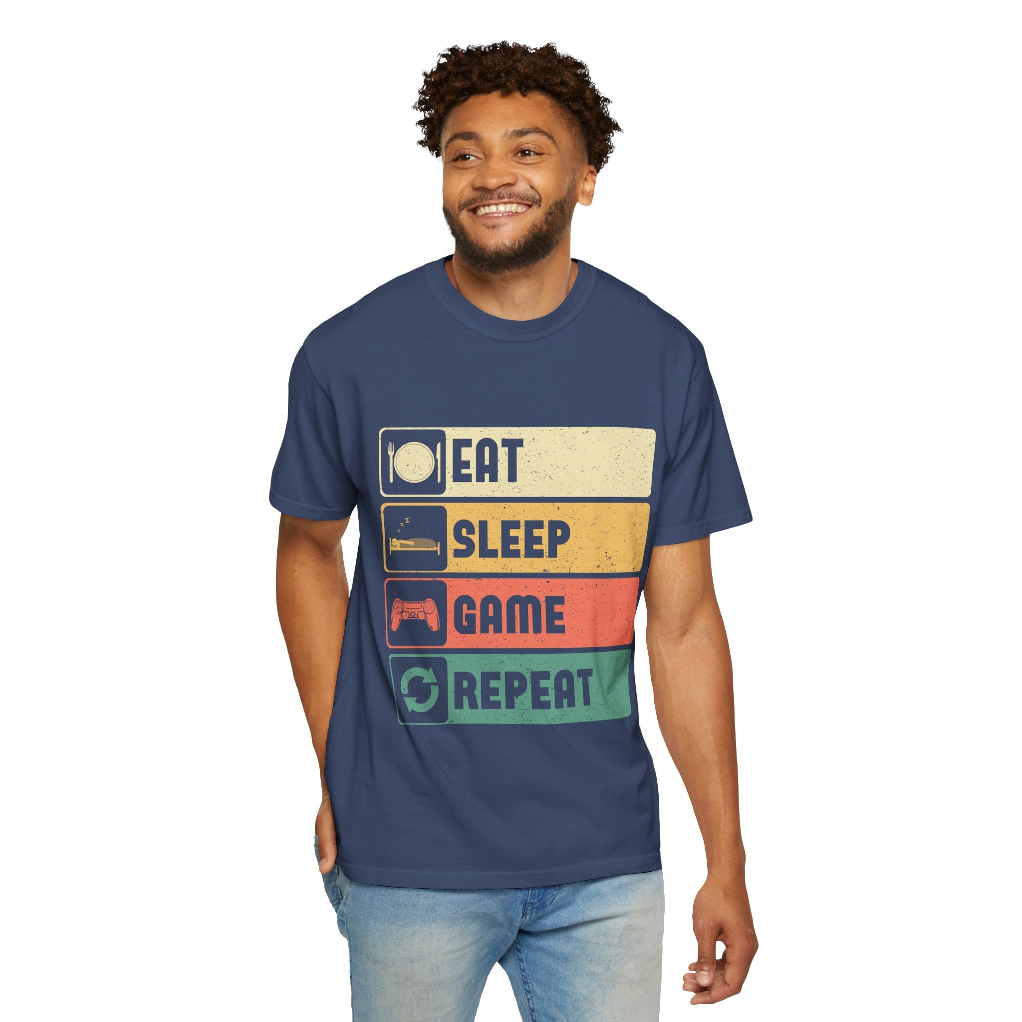 Eat Sleep Game Repeat Gamer T-Shirt