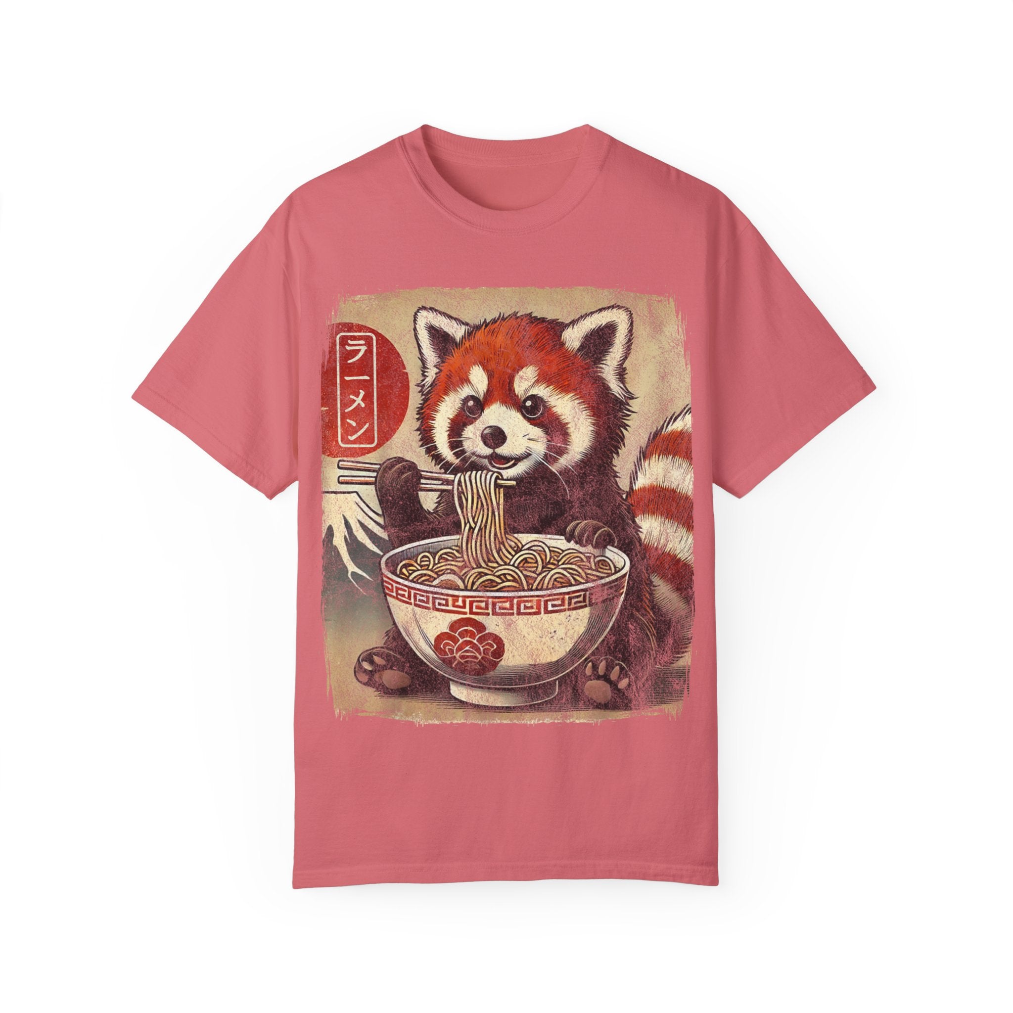 Ramen Time – Japanese Anime Red Panda T-shirt