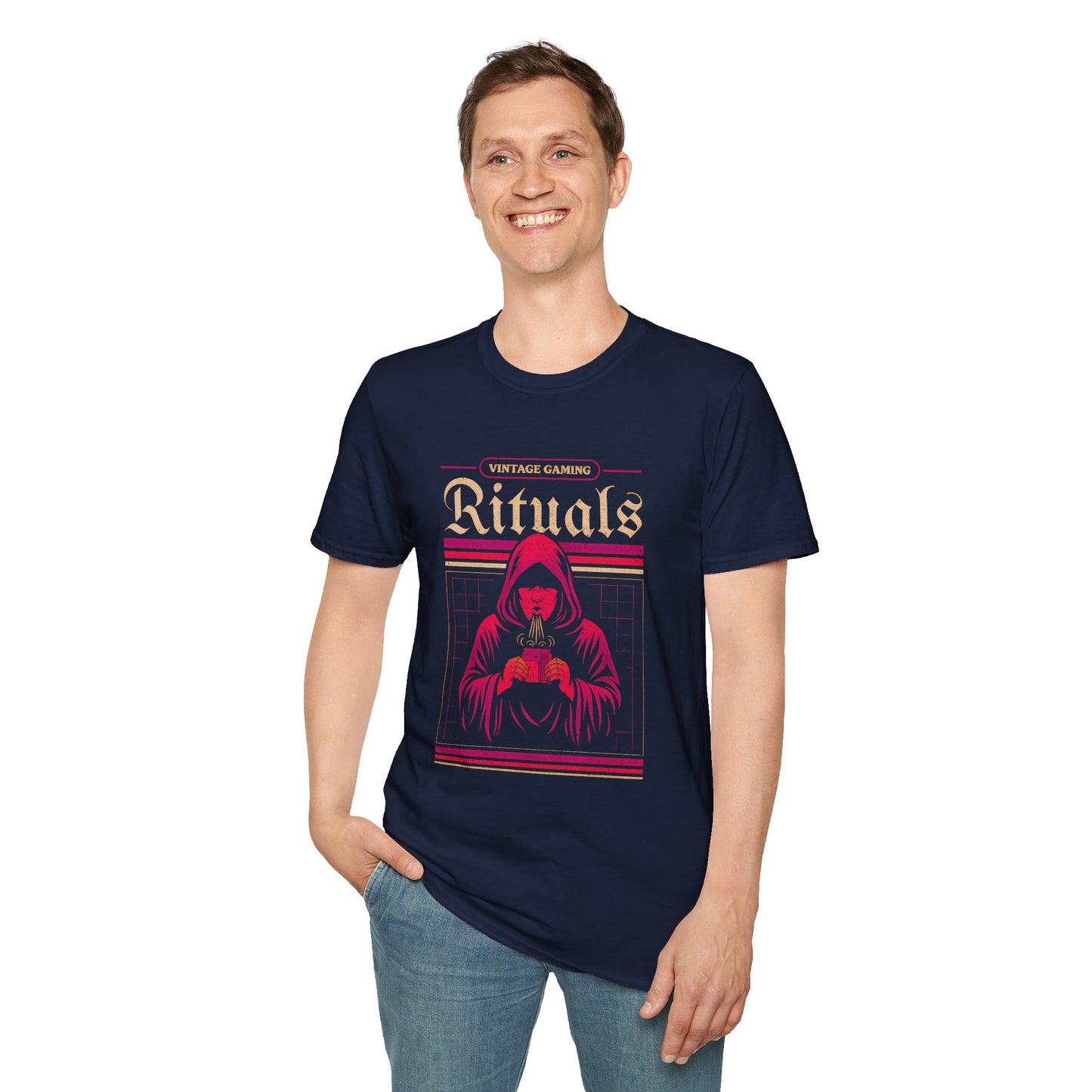 Vintage Gaming Rituals Retro Old School Gamer T-Shirt