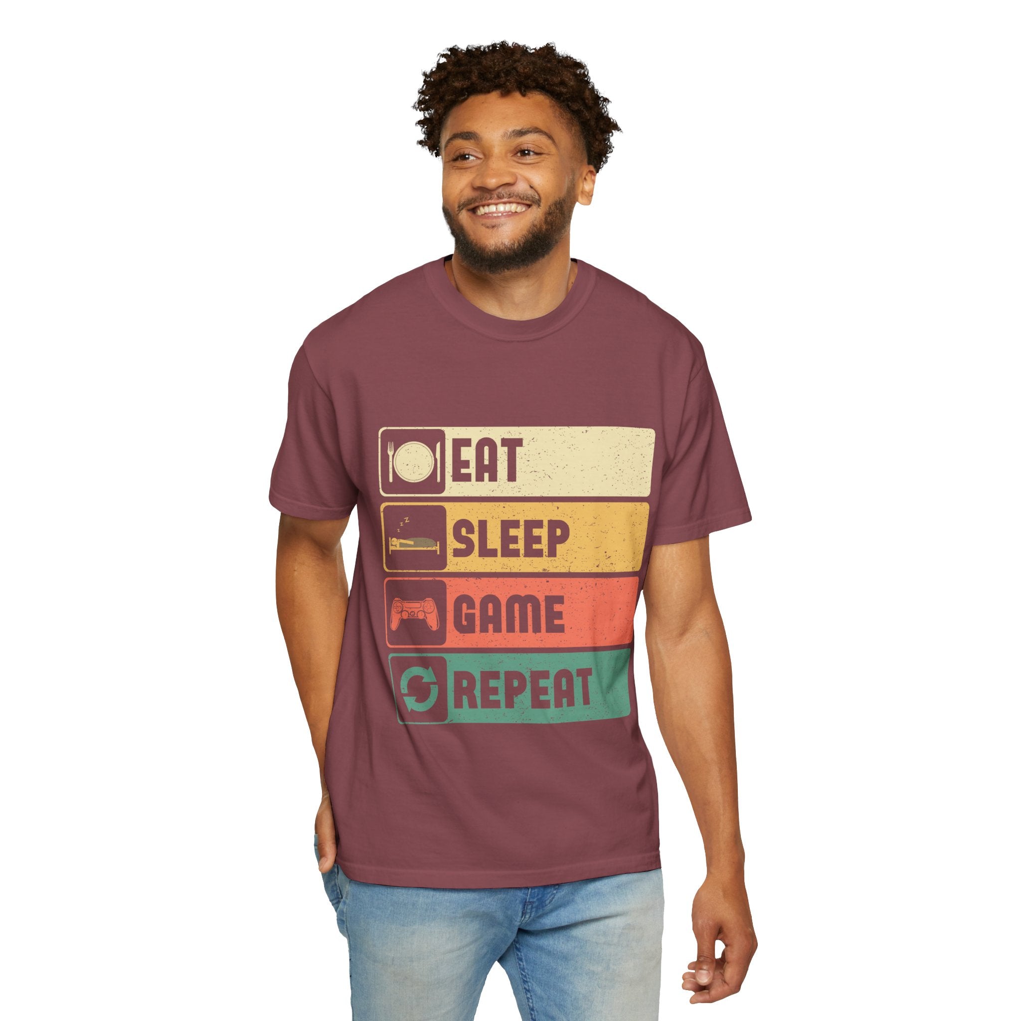 Eat Sleep Game Repeat Gamer T-Shirt