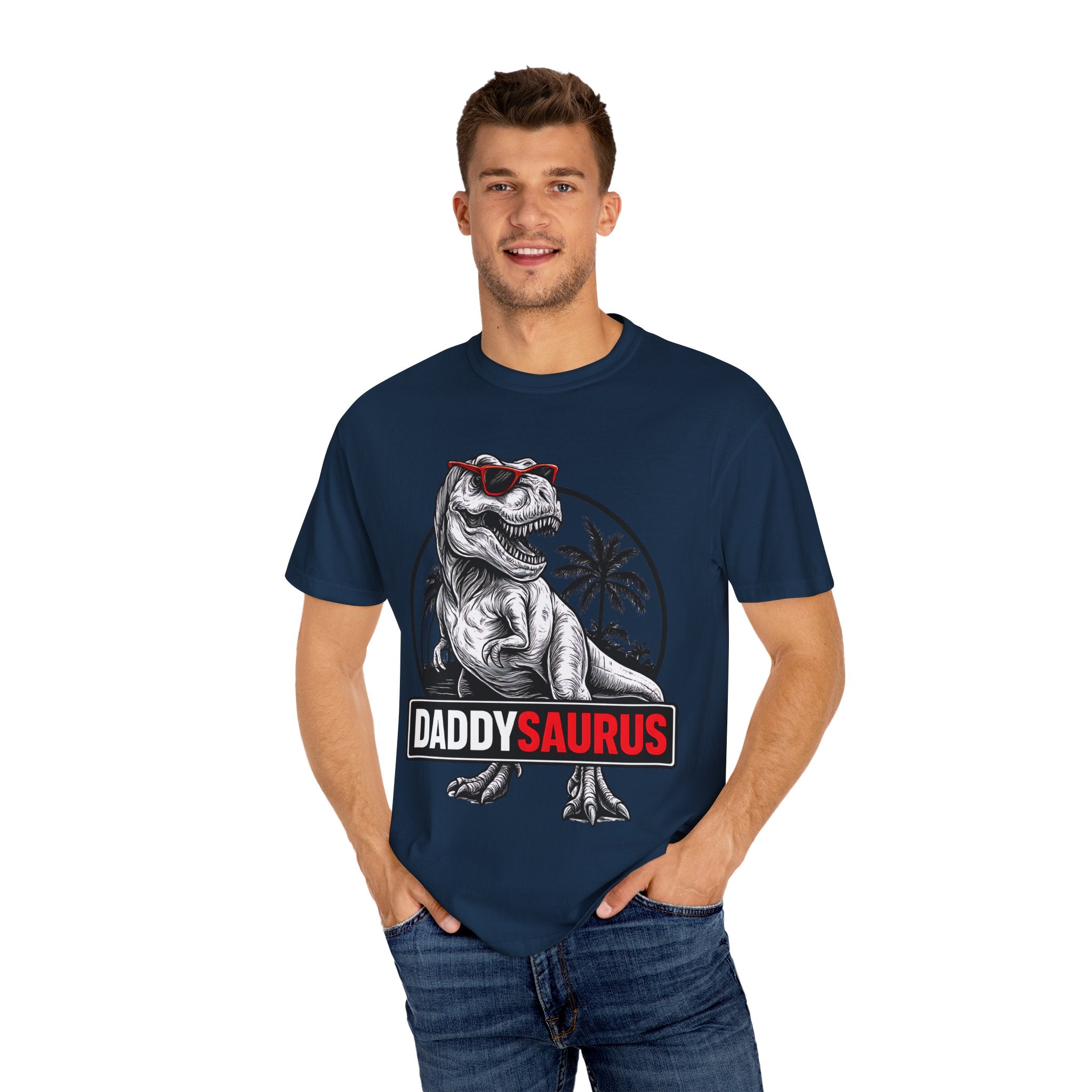 Daddy Saurus – Father’s Day T-Rex Dino T-shirt