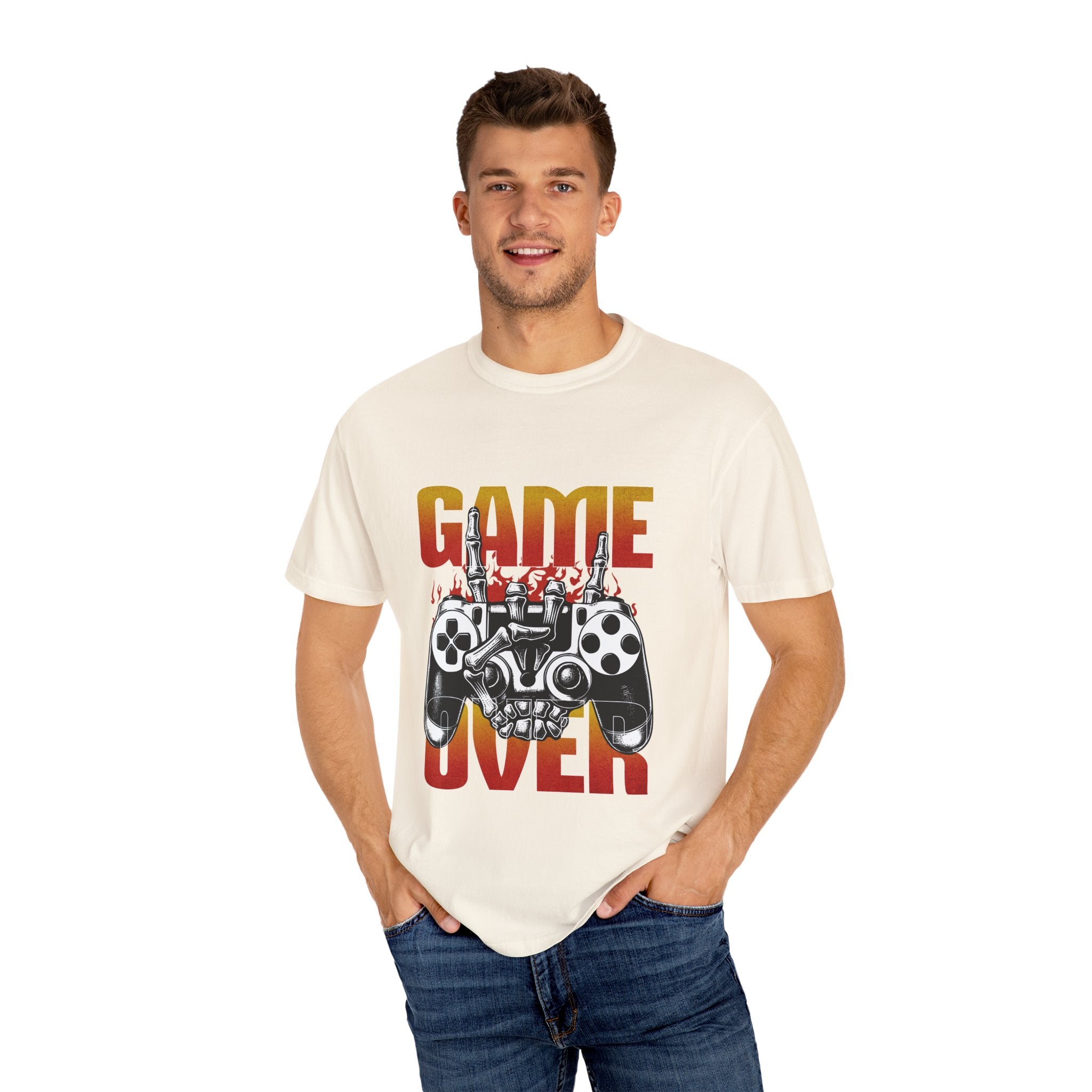 Skeleton Gamer Game Over T-shirt