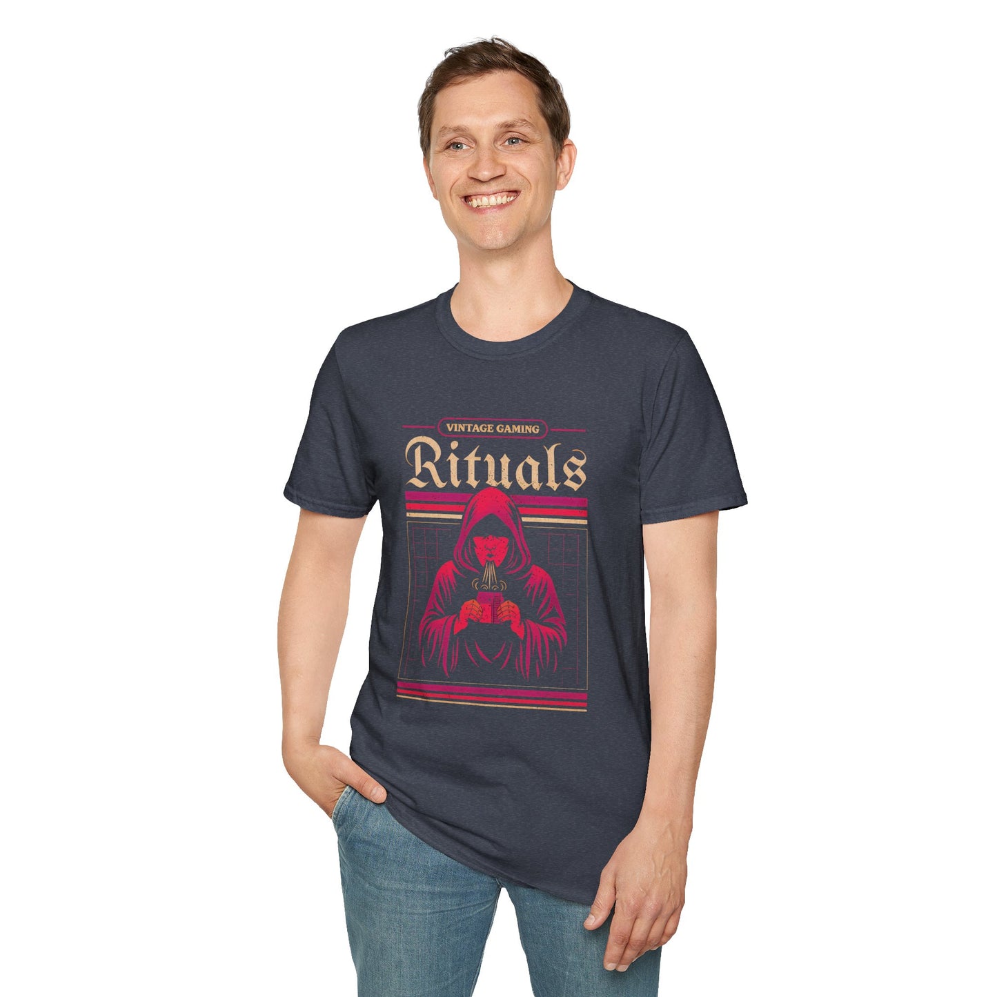 Vintage Gaming Rituals Retro Old School Gamer T-Shirt