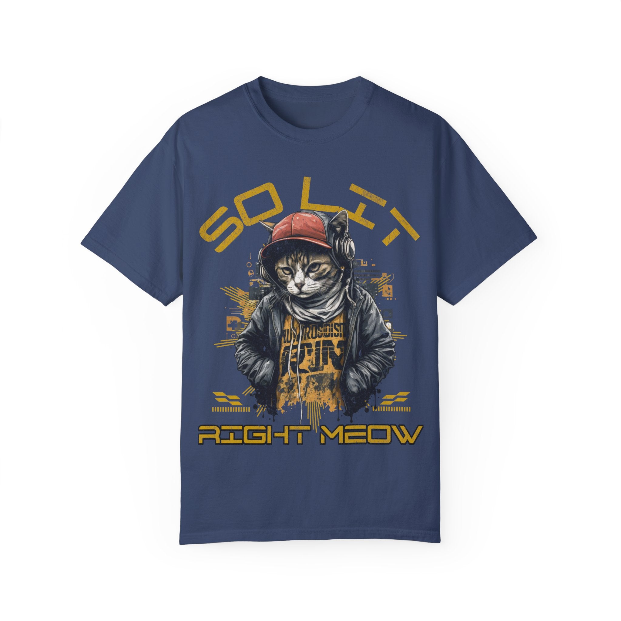 So Lit Right Meow Funny Cat Streetwear T-Shirt