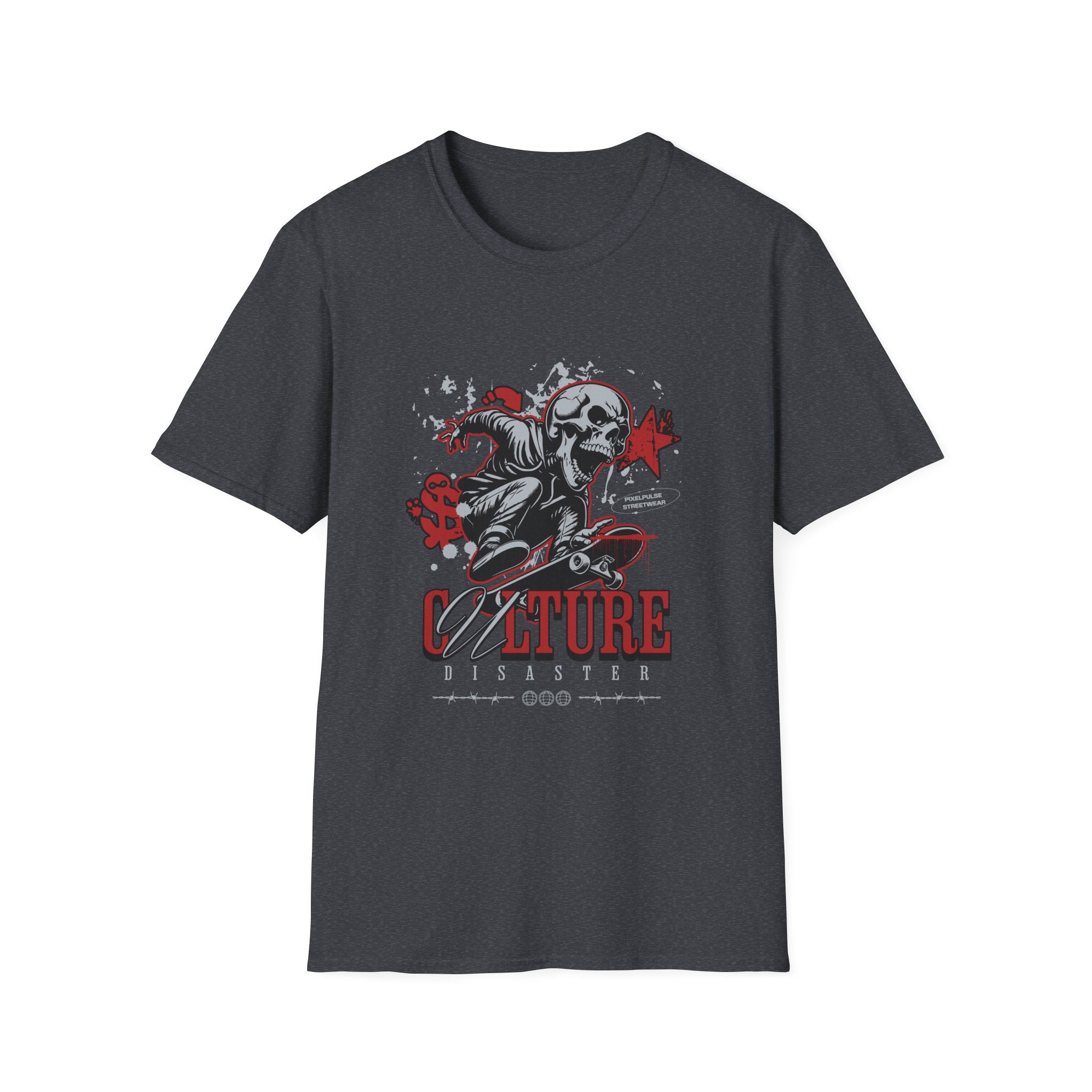 Culture is a Disaster Streetwear Funny Skull T-Shirt
