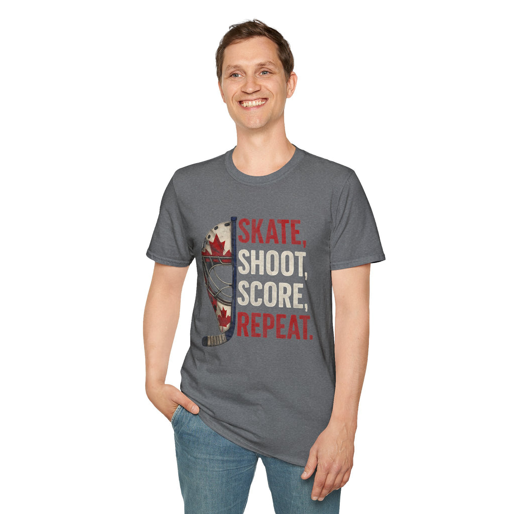 Hockey Skate Shoot Score Hockey Canada T-Shirt