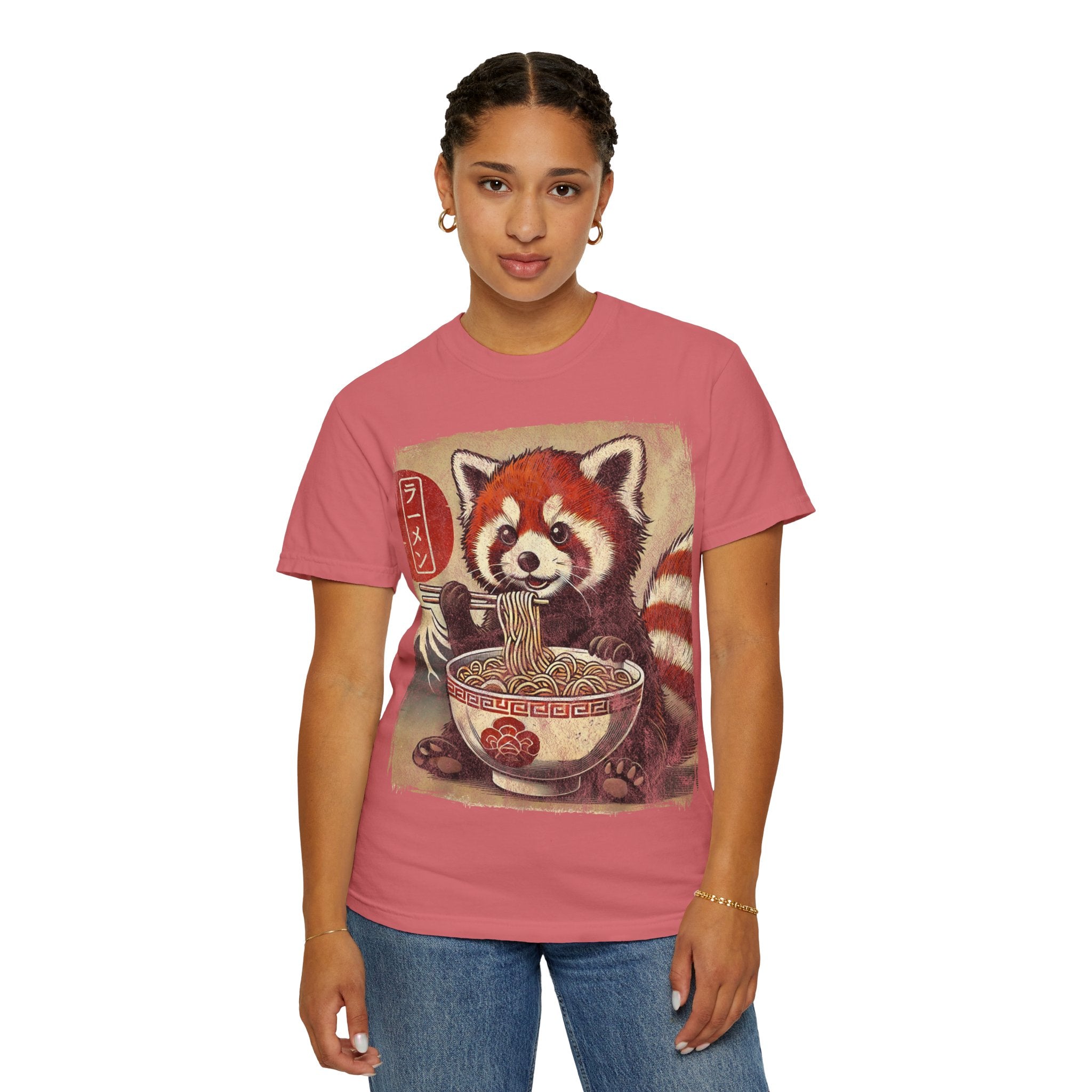 Ramen Time – Japanese Anime Red Panda T-shirt