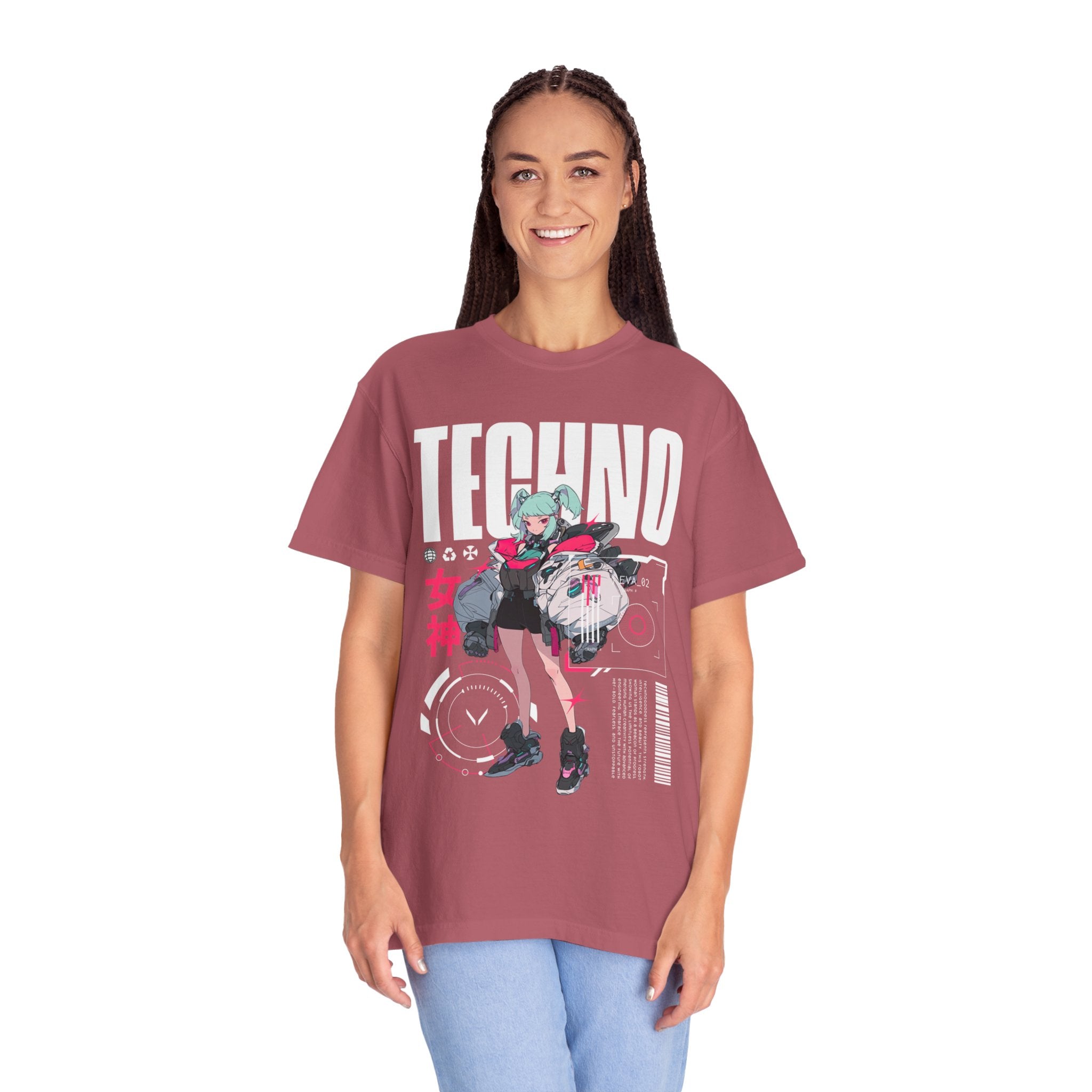 Techno Anime Girl T-shirt