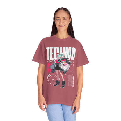 Techno Anime Girl T-shirt