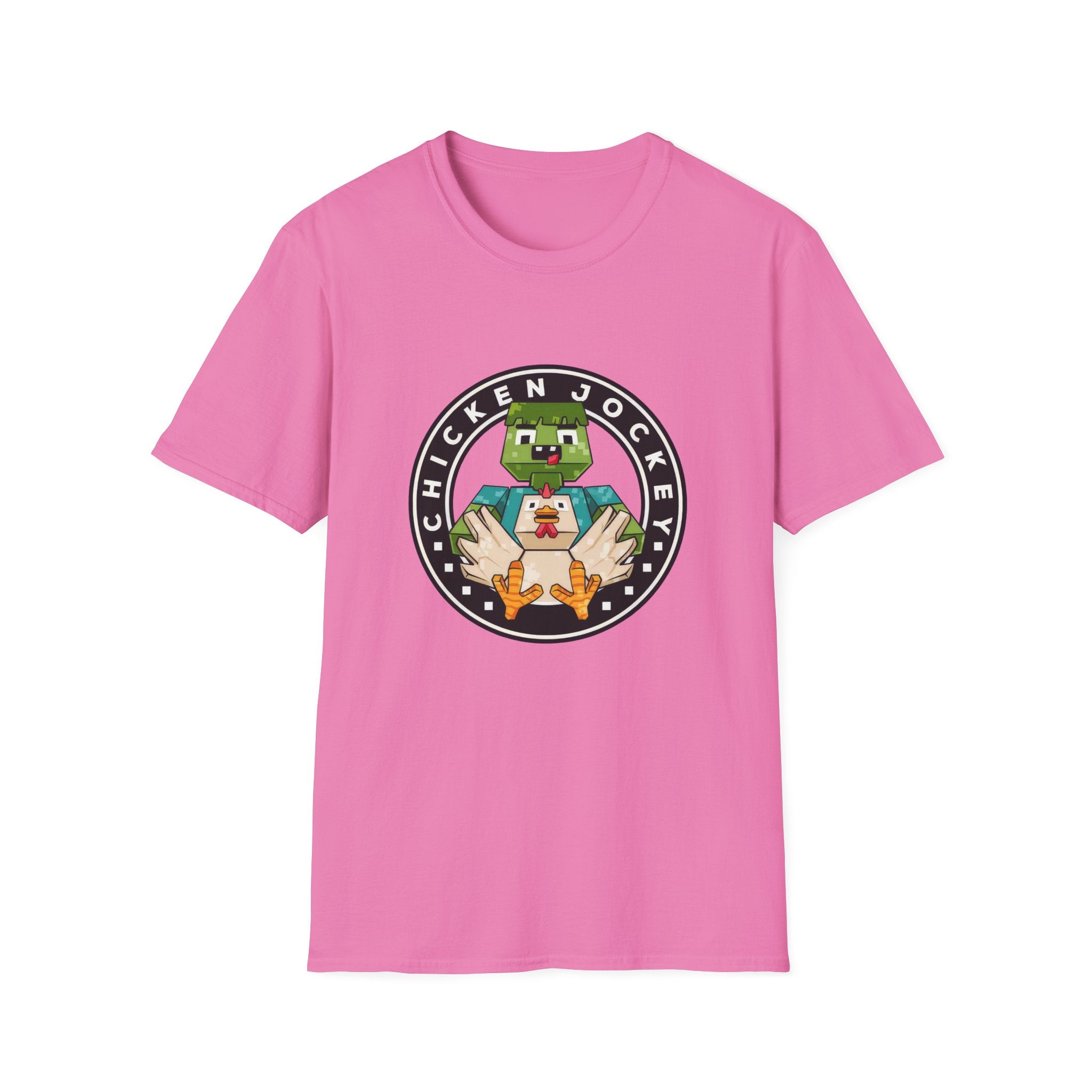 Funny Gaming Pixelated Chicken Jokey T-Shirt