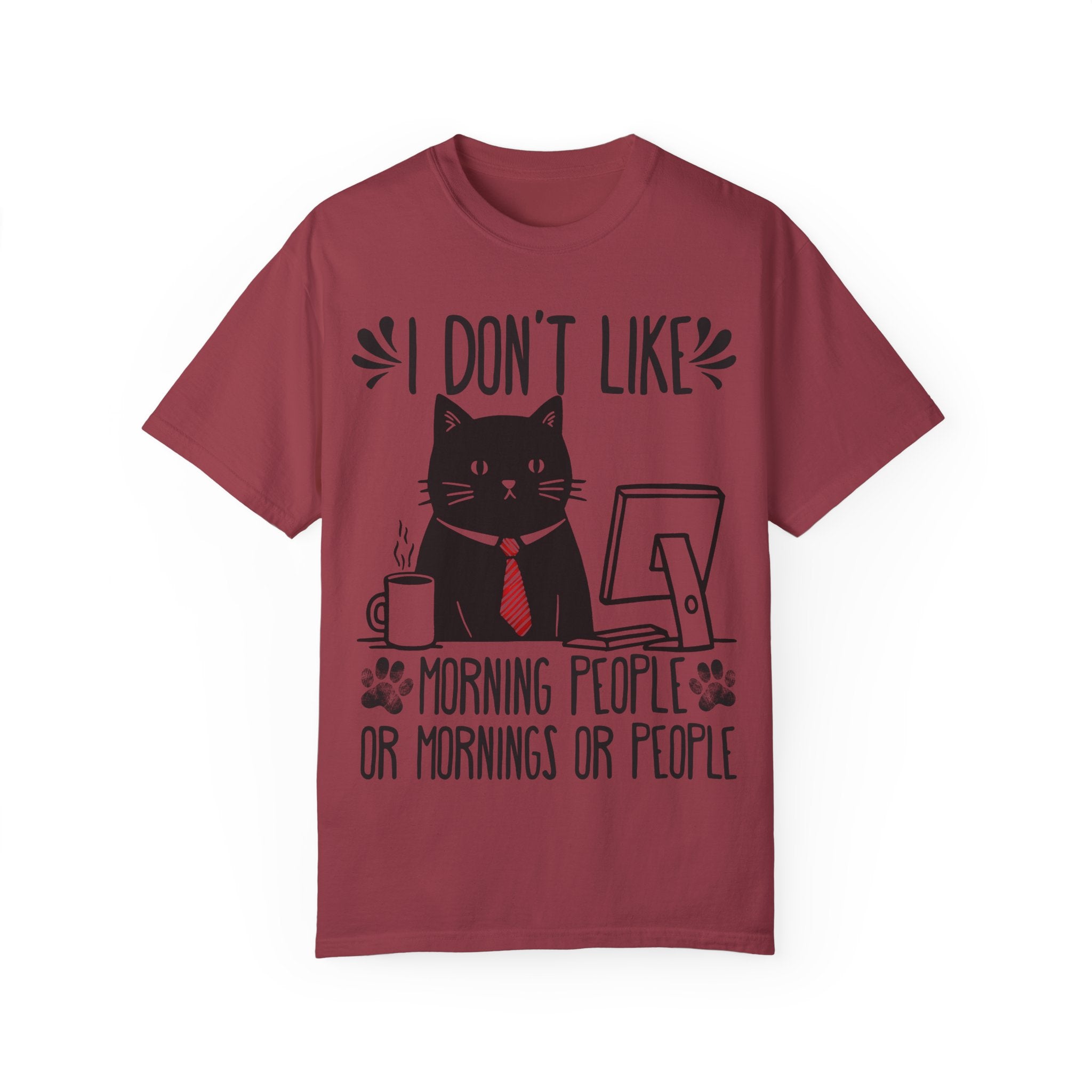 I Don’t Like Morning People... Or Mornings... Or People Funny Cat T-shirt