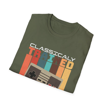 Retro Classically Trained on 8-Bit Quests Gamer T-Shirt