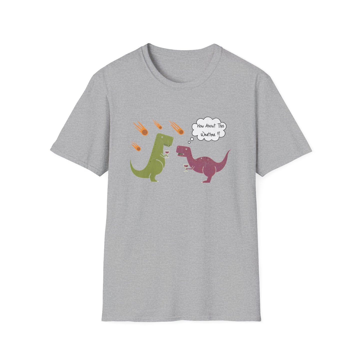 Funny T-Rex How About This Weather? Dino Puns T-Shirt